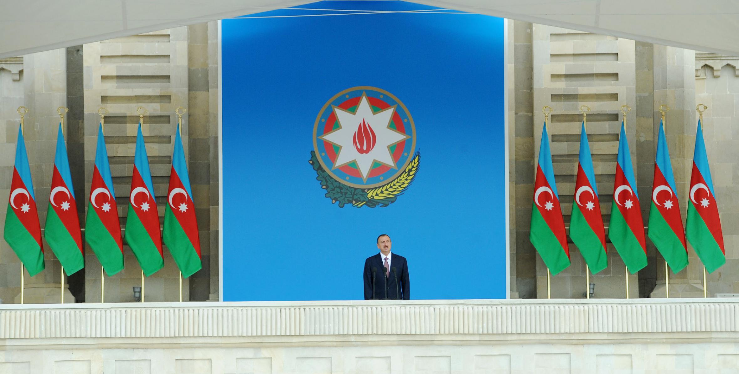 Ilham Aliyev attended the official military parade on the occasion of the 95th anniversary of the Armed Forces