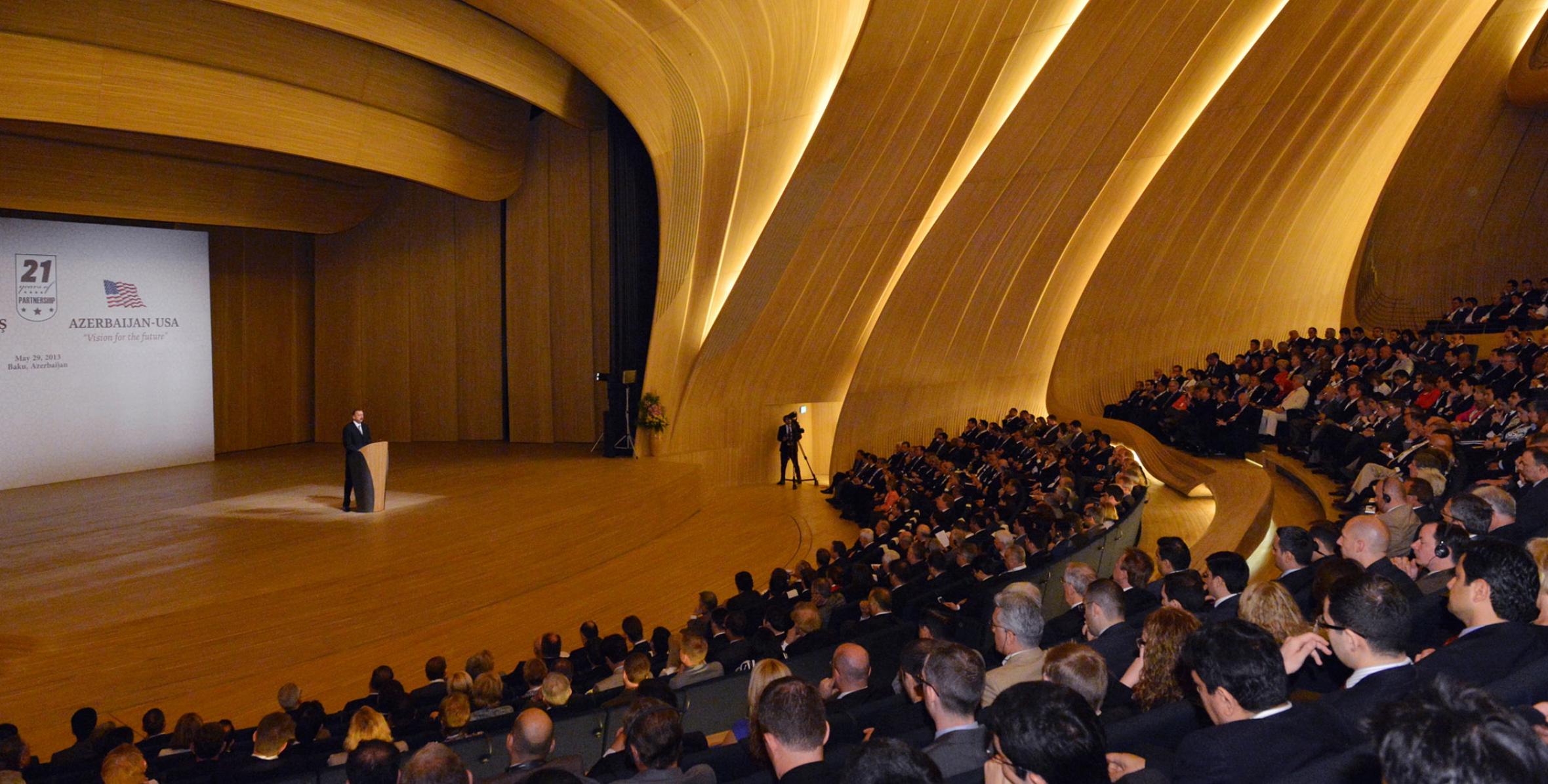 Ilham Aliyev attended the opening of the Azerbaijan-USA forum “Vision for the Future” in Baku