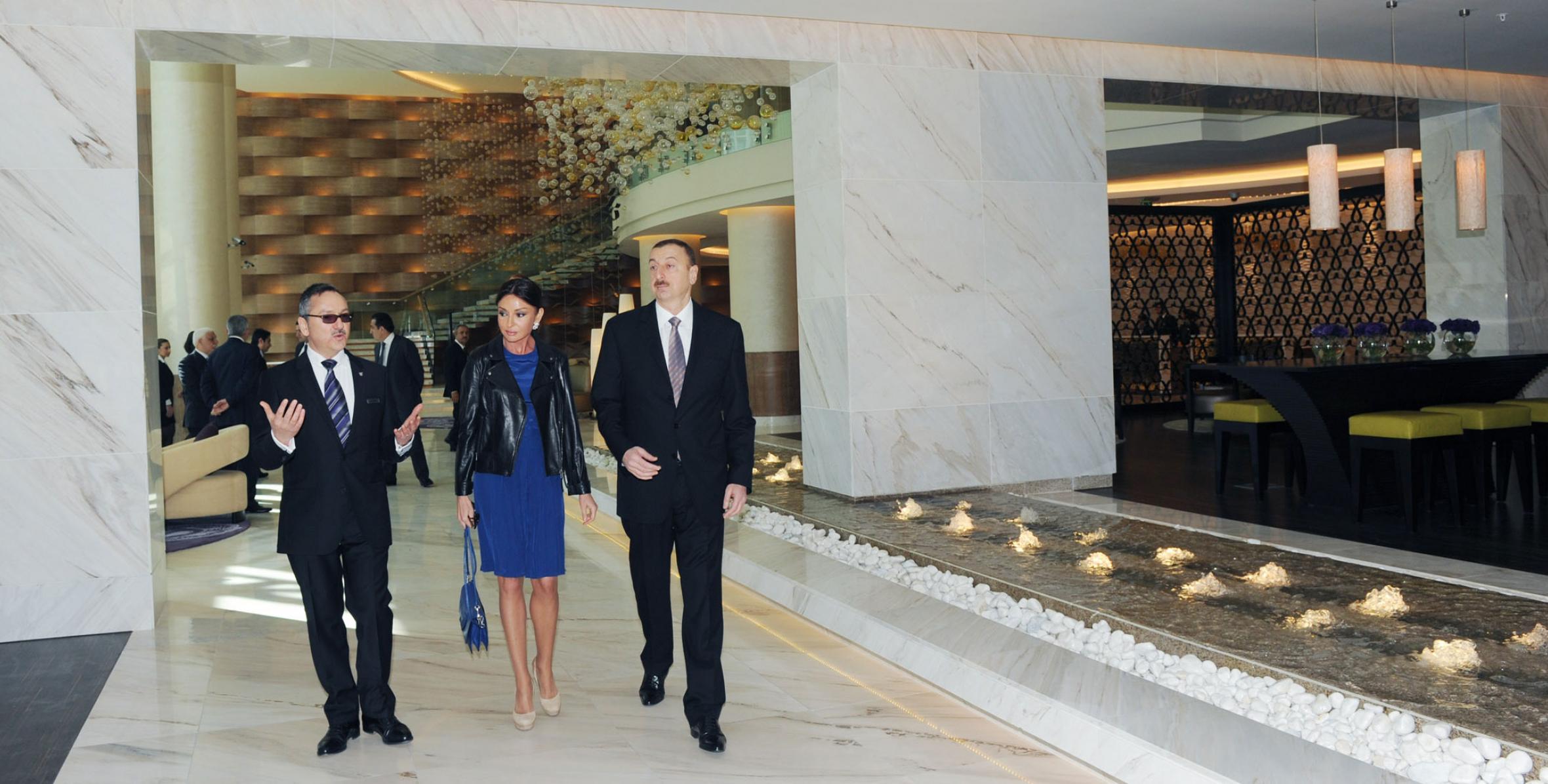 İlham Əliyev Bakıda “JW Marriott Absheron” otelinin açılışında iştirak etmişdir