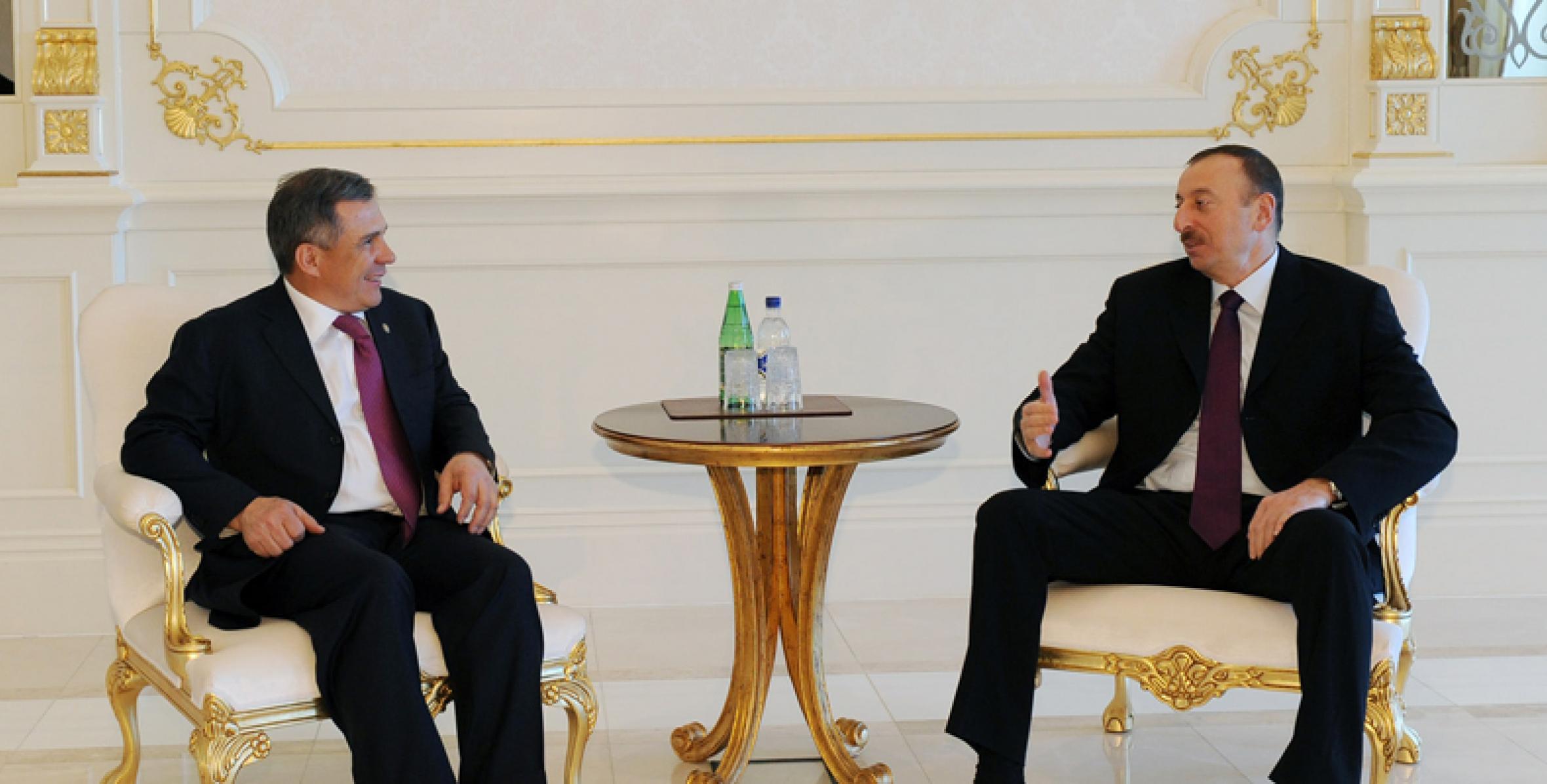 Ilham Aliyev received President of the Republic of Tatarstan of the Russian Federation, Rustam Minnikhanov