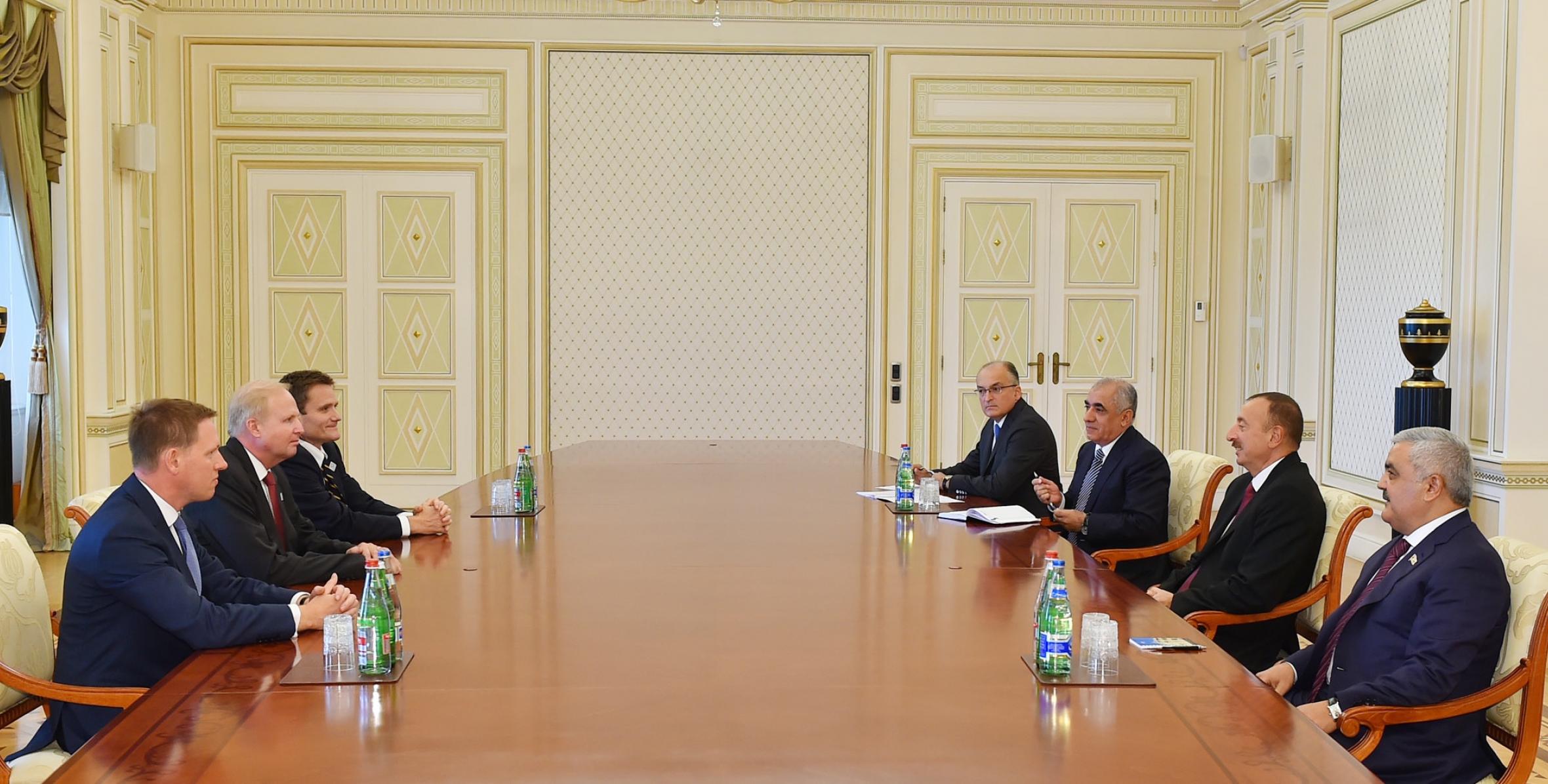 Ilham Aliyev received the BP Group Chief Executive