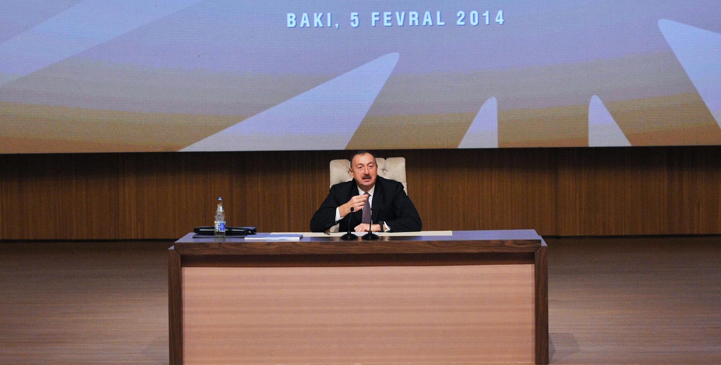 Closing speech by Ilham Aliyev at the conference dedicated to the implementation of state programs on the socioeconomic development of regions of the Republic of Azerbaijan