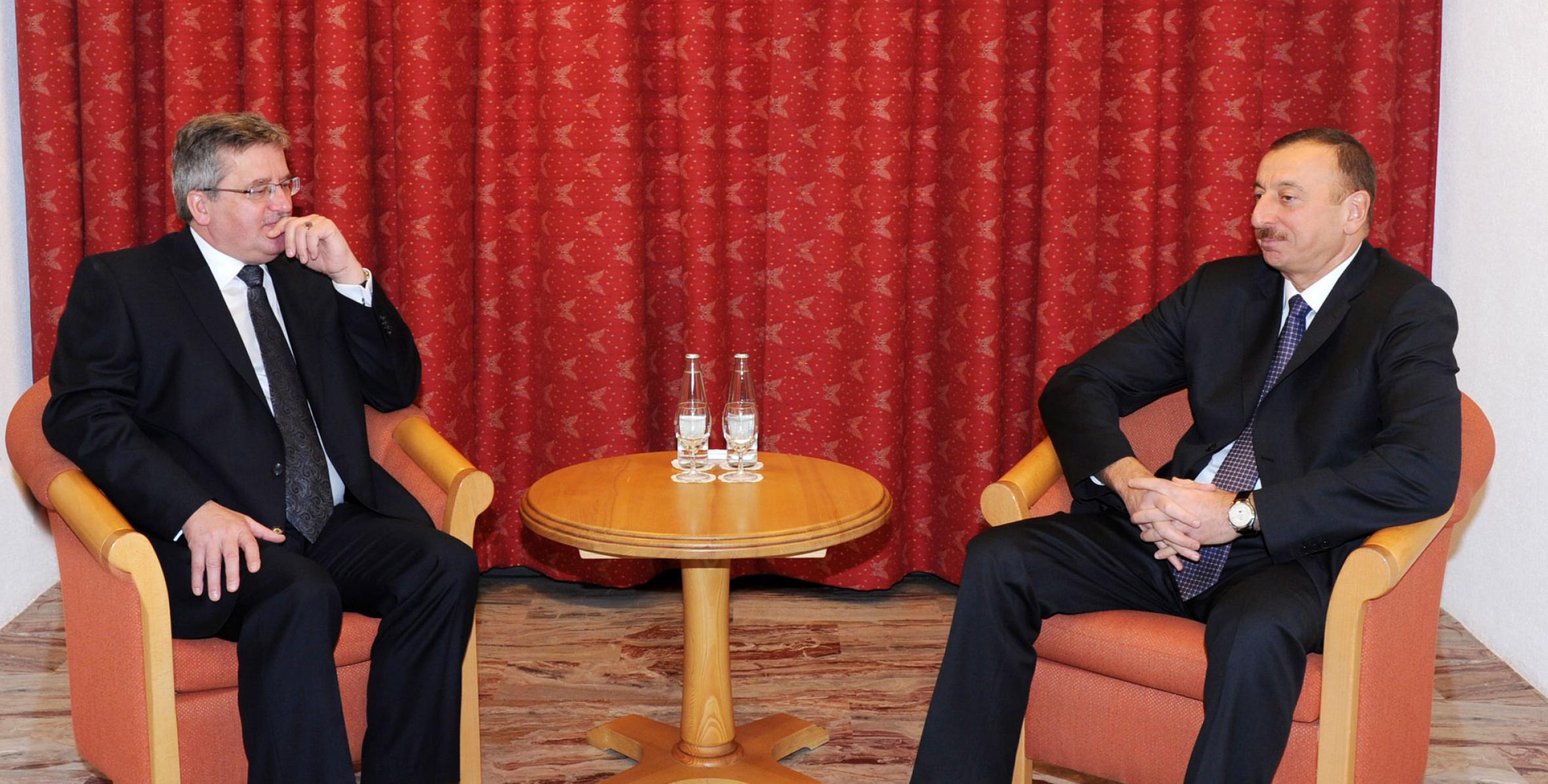 Ilham Aliyev met with President of the Republic of Poland Bronislaw Komorowski