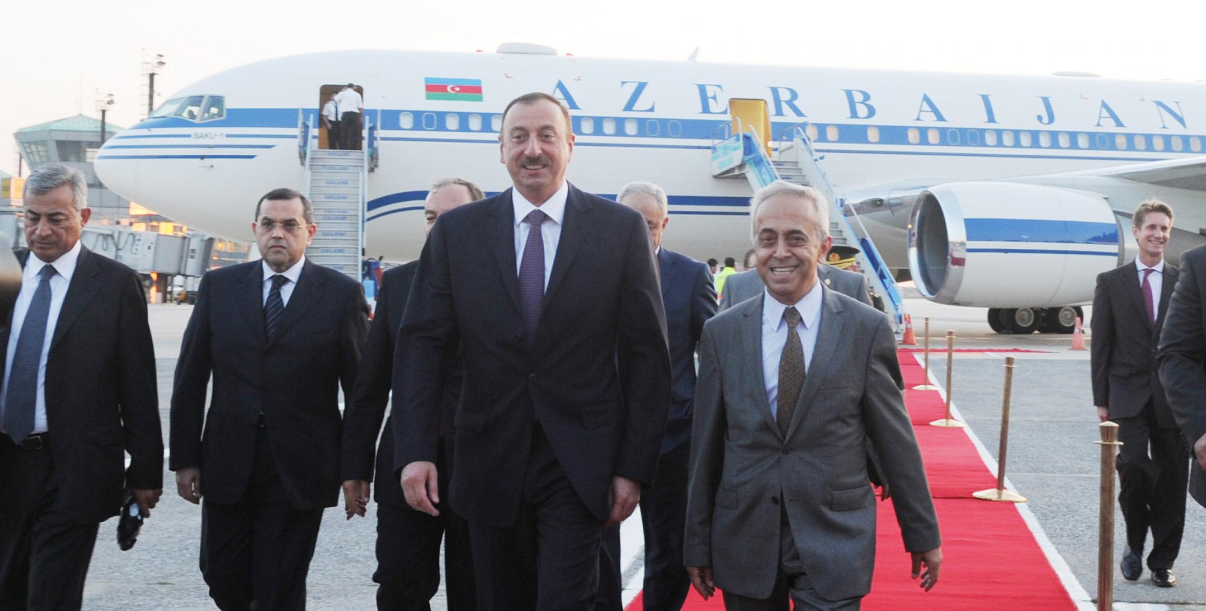 Ilham Aliyev arrived in Istanbul, Turkey for a working visit