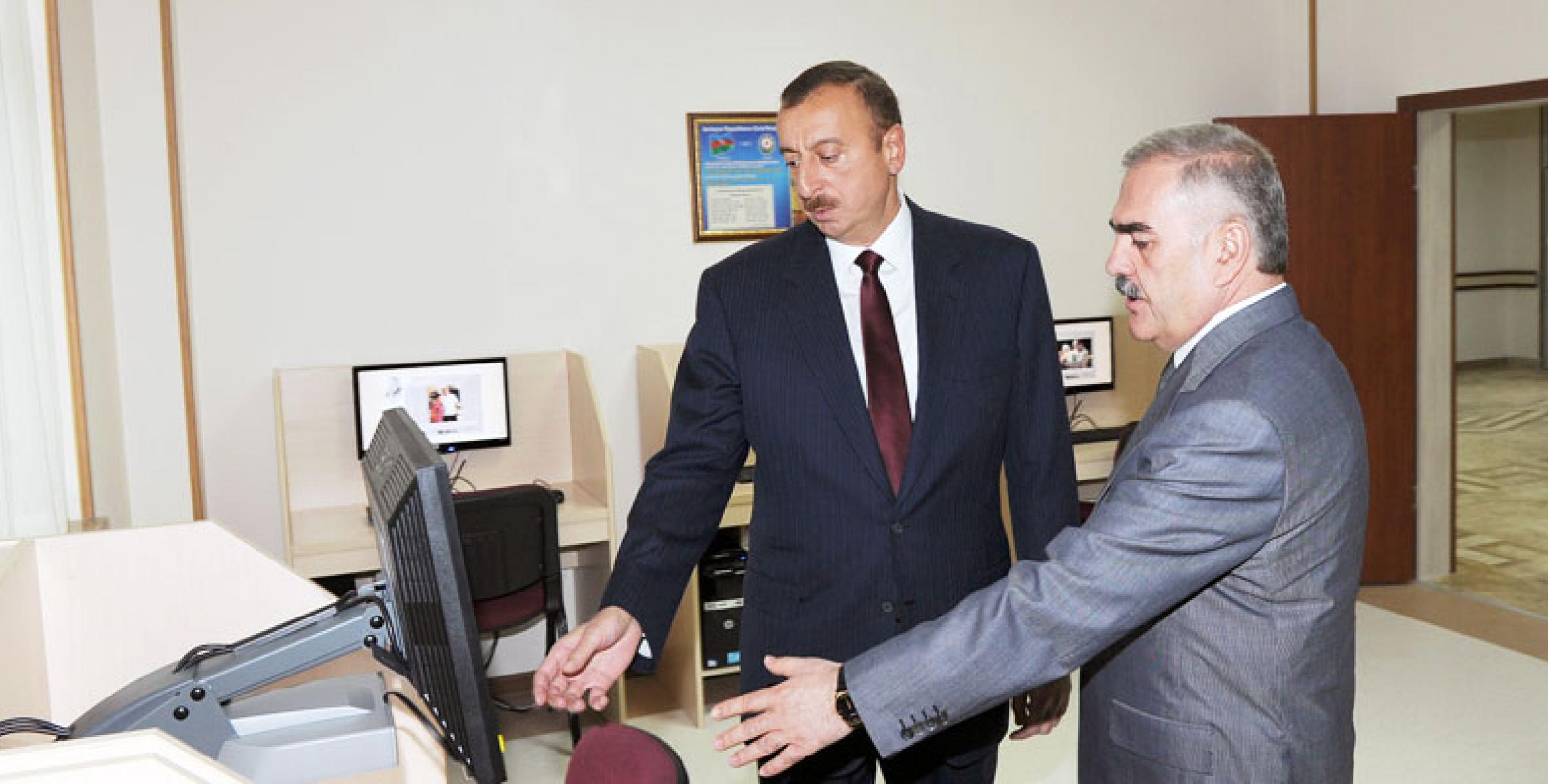 İlham Əliyev Naxçıvan Regional İnformasiya Mərkəzinin açılışında iştirak etmişdir