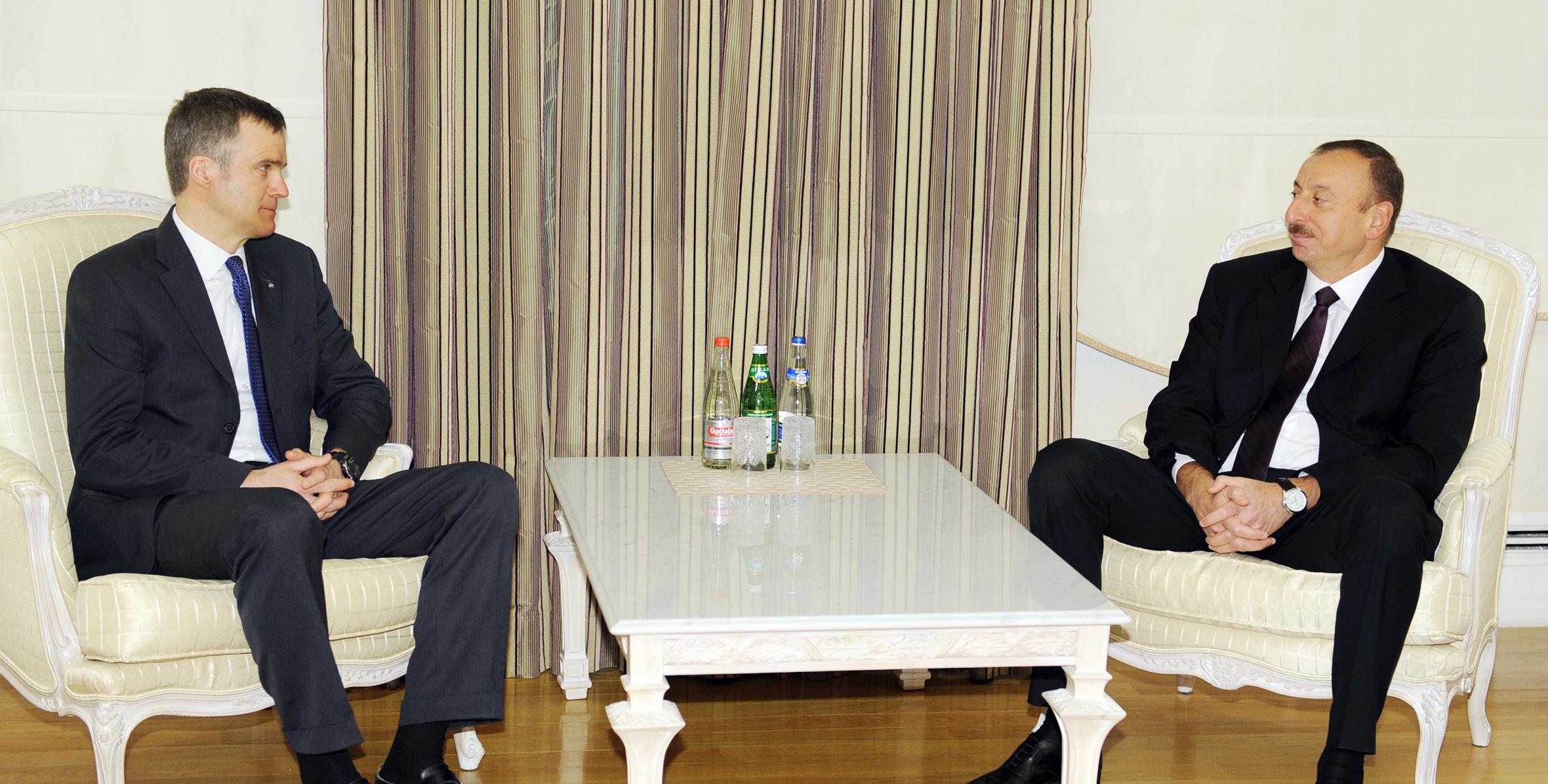 Ilham Aliyev received the Chief Executive Officer of Statoil