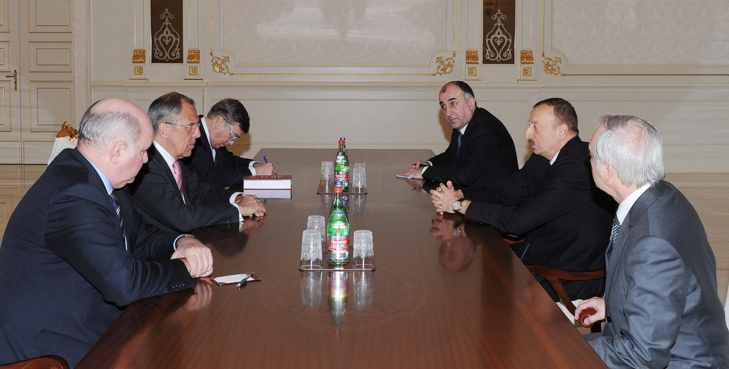 Ilham Aliyev received Russian Foreign Minister Sergey Lavrov
