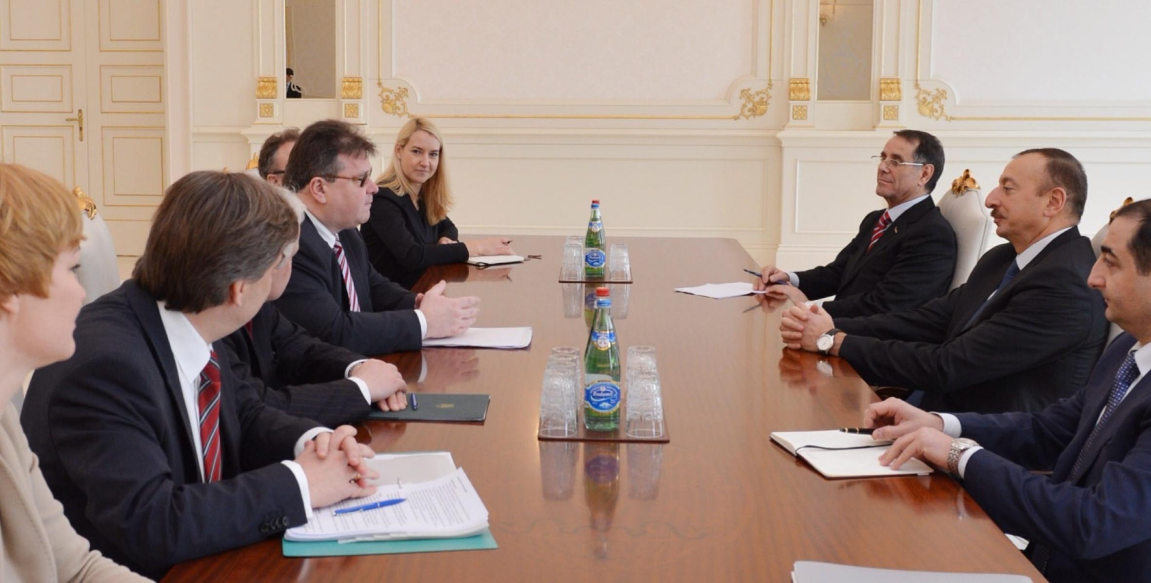 Ilham Aliyev received a delegation led by the Minister of Foreign Affairs of Lithuania
