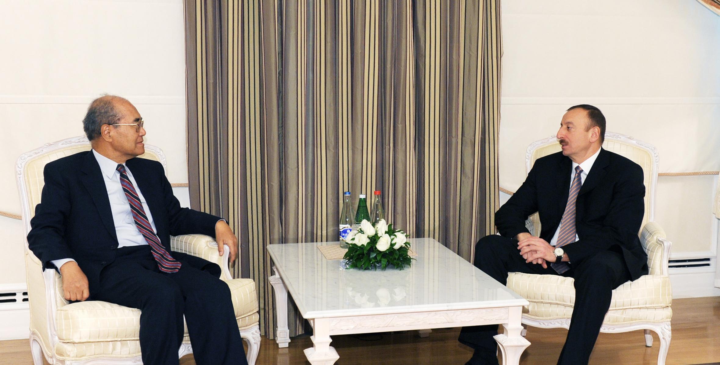 Ilham Aliyev received former UNESCO Director General Koïchiro Matsuura