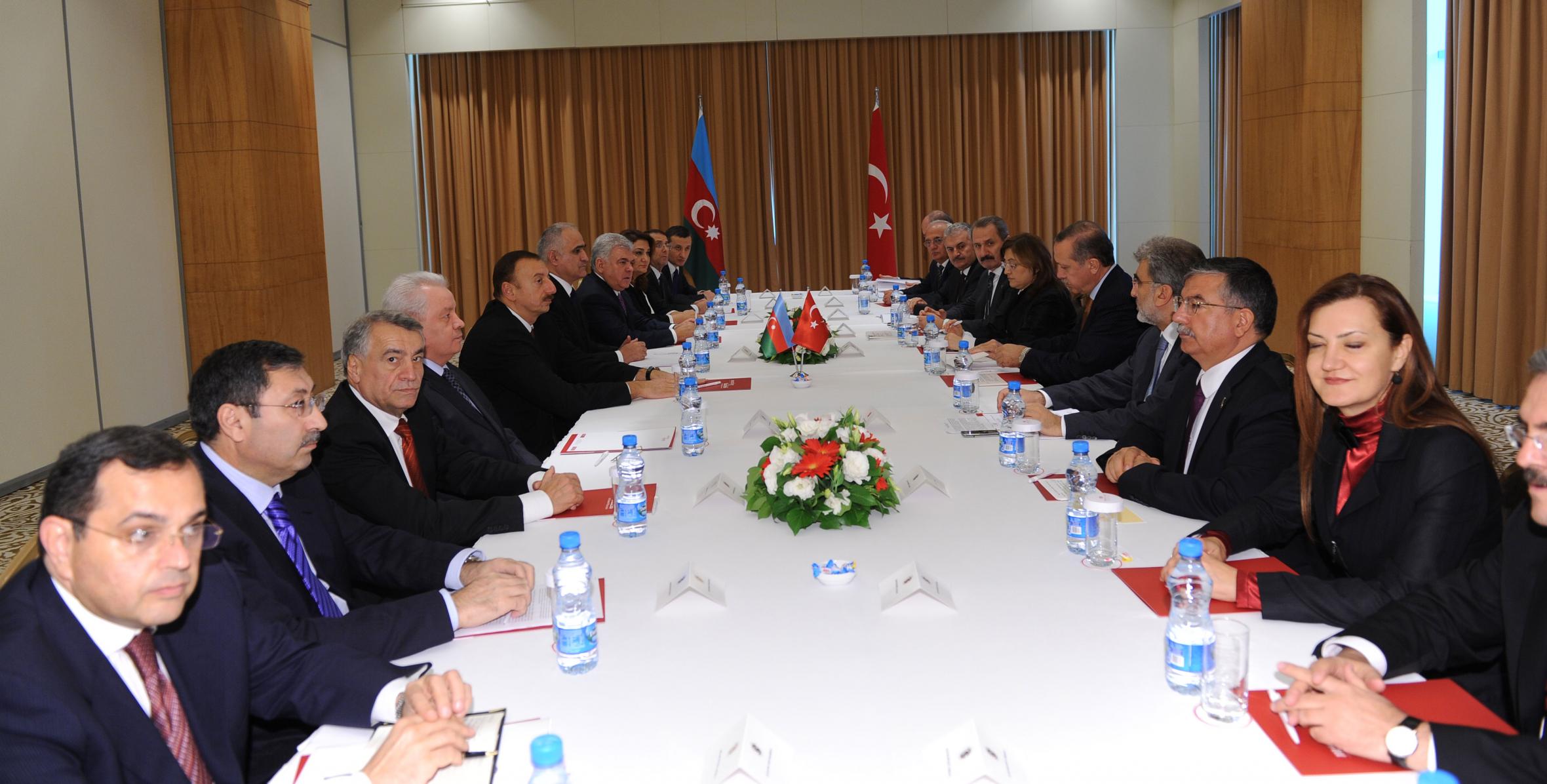 Cостоялось первое заседание Совета стратегического сотрудничества высокого уровня Турция-Азербайджан