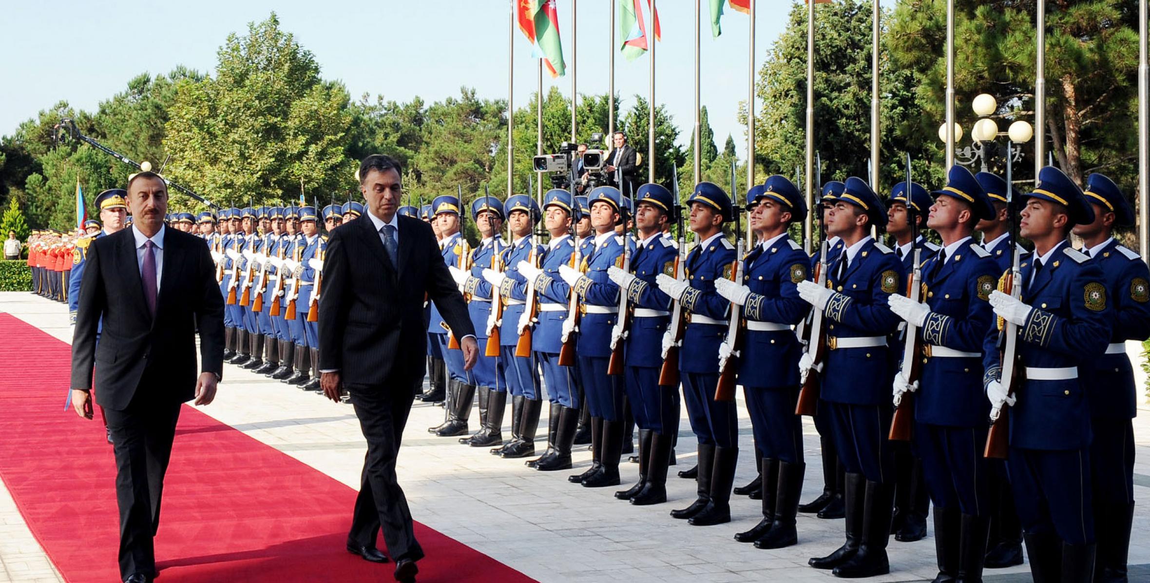 Official welcoming ceremony was held for Montenegrin President Filip Vujanović