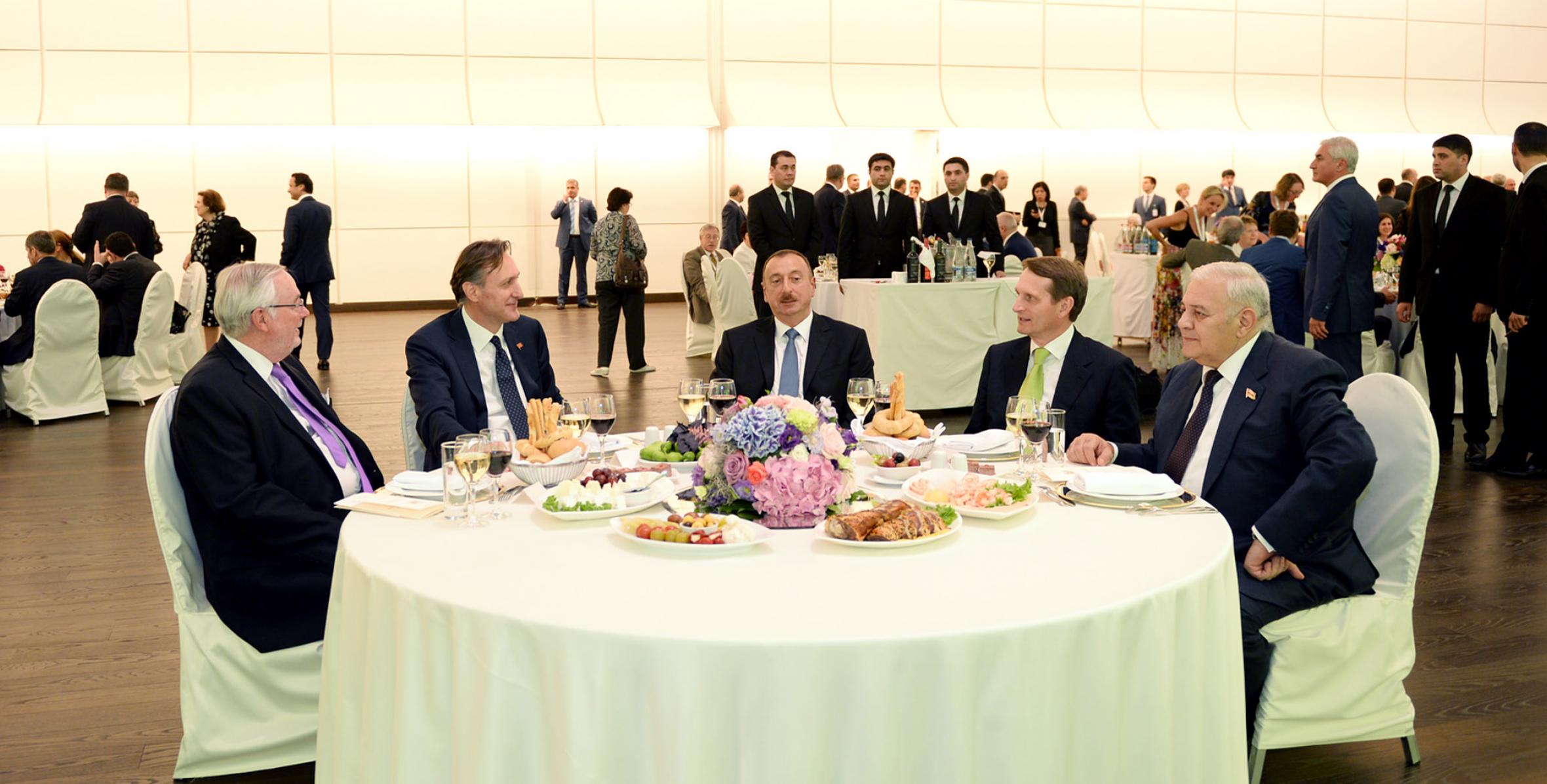 Dinner was hosted in honor of participants of the 23rd Annual Session of the OSCE PA on behalf of President Ilham Aliyev