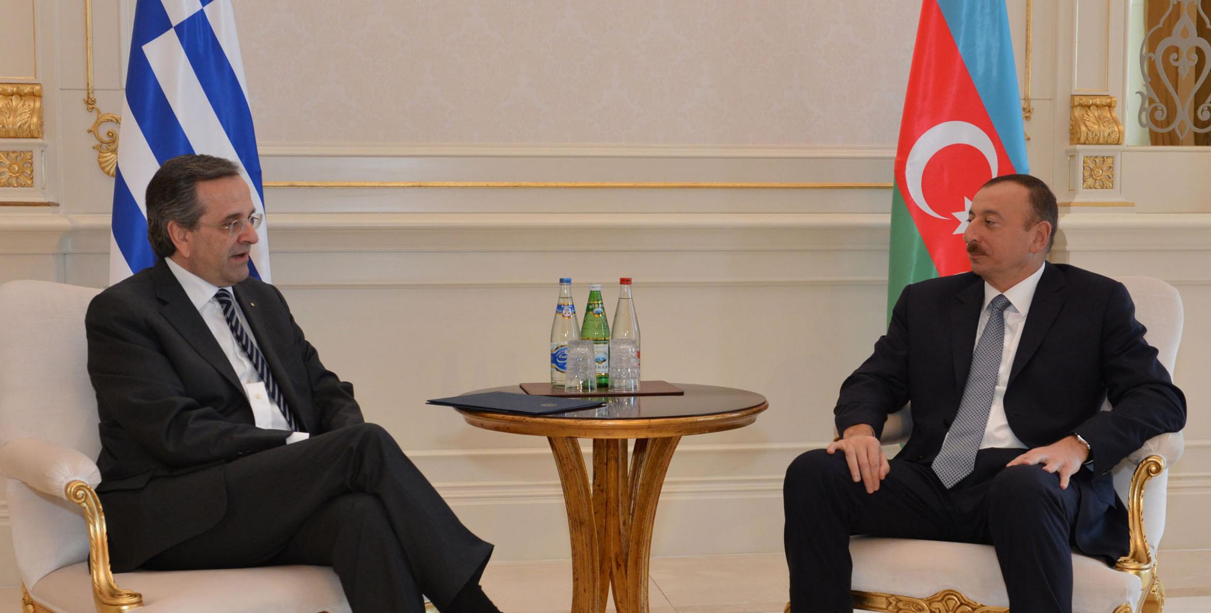 Ilham Aliyev met with Prime Minister of Greece Antonis Samaras