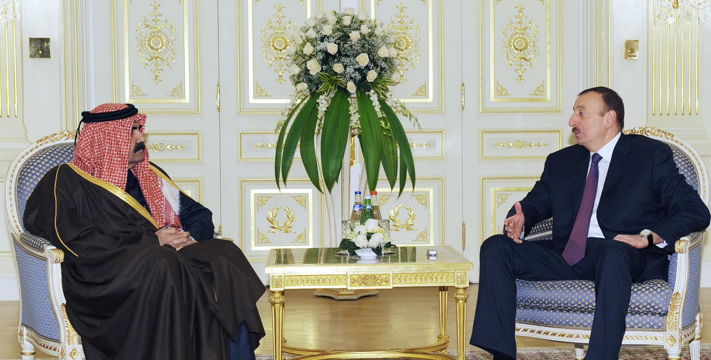 Ilham Aliyev met with the Emir of Qatar, Sheikh Hamad bin Khalifa Al Thani