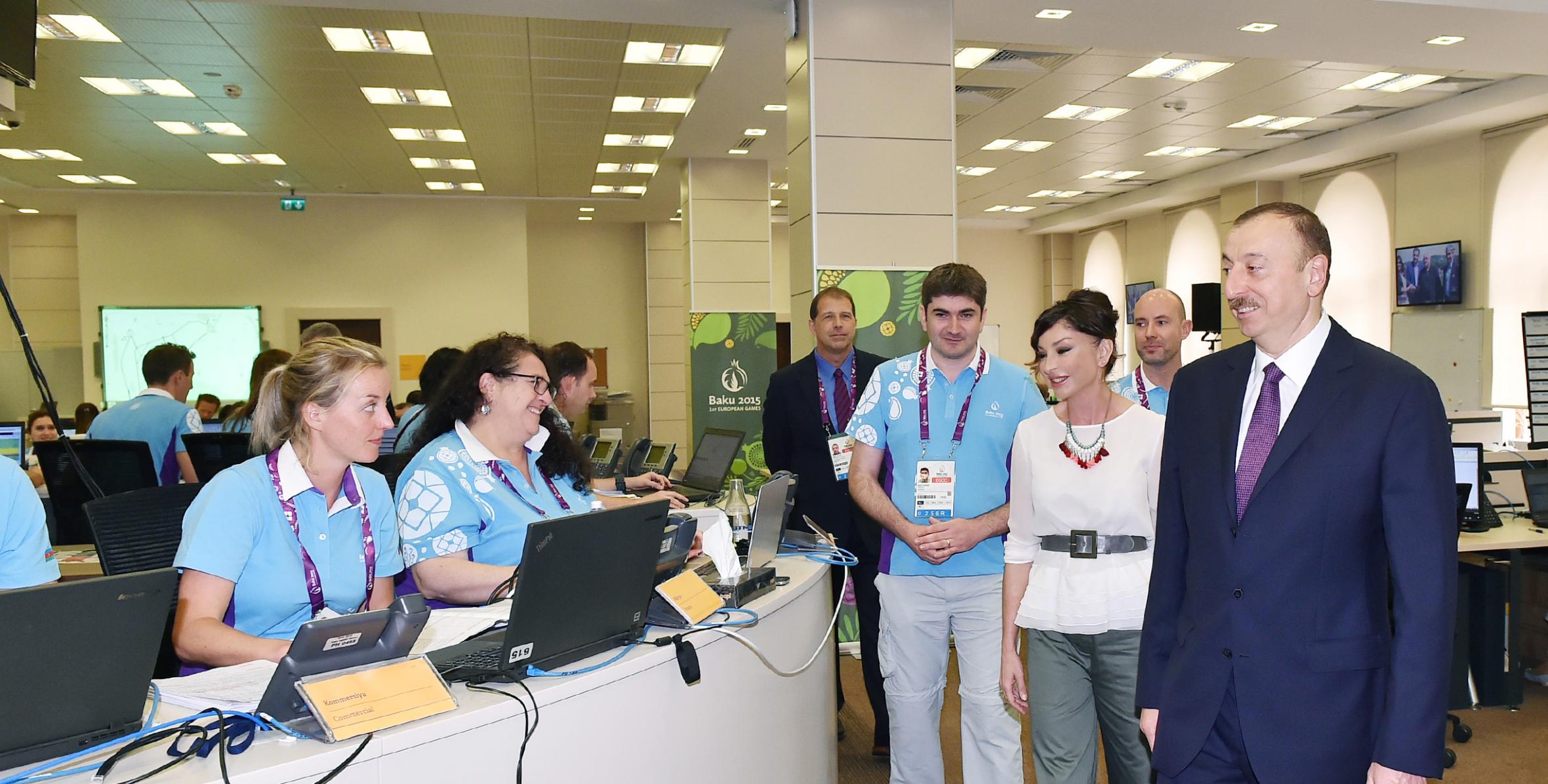Ильхам Алиев ознакомился с условиями, созданными в головном офисе Операционного комитета первых Европейских игр