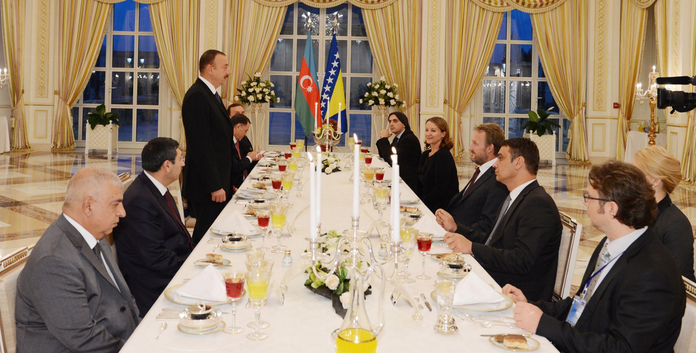 Official reception was hosted in honor of Chairman of the Presidency of Bosnia and Herzegovina Bakir Izetbegovic