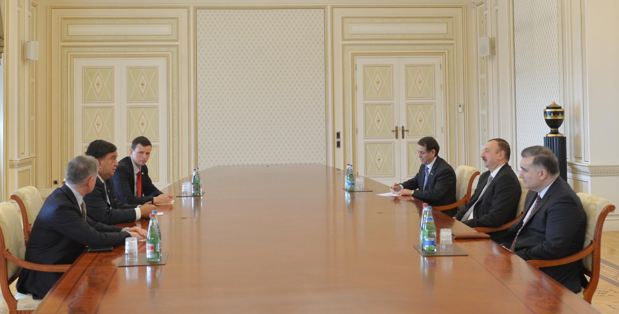 Ilham Aliyev received a delegation led by the chairman of Global Political Strategies APCO and former governor of New Mexico, USA