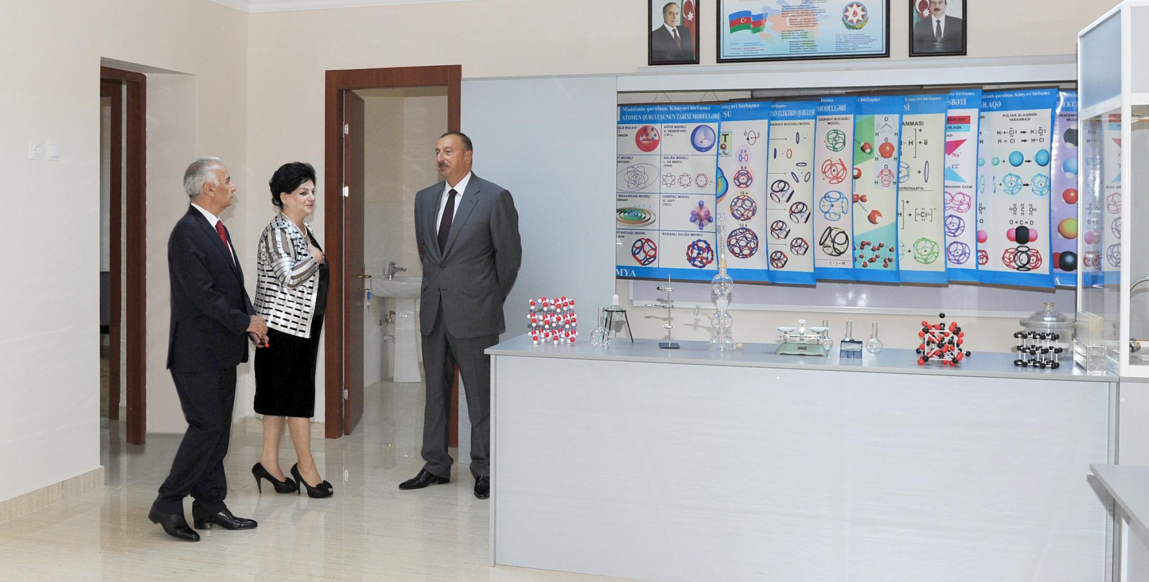 Ilham Aliyev reviewed secondary school No. 56 in Khatai District after major overhaul and reconstruction