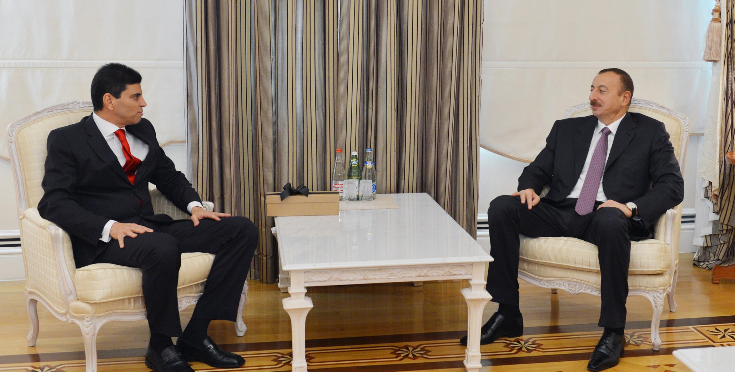 Ильхам Алиев принял председателя группы дружбы Бразилия-Азербайджан, уполномоченного Палаты депутатов