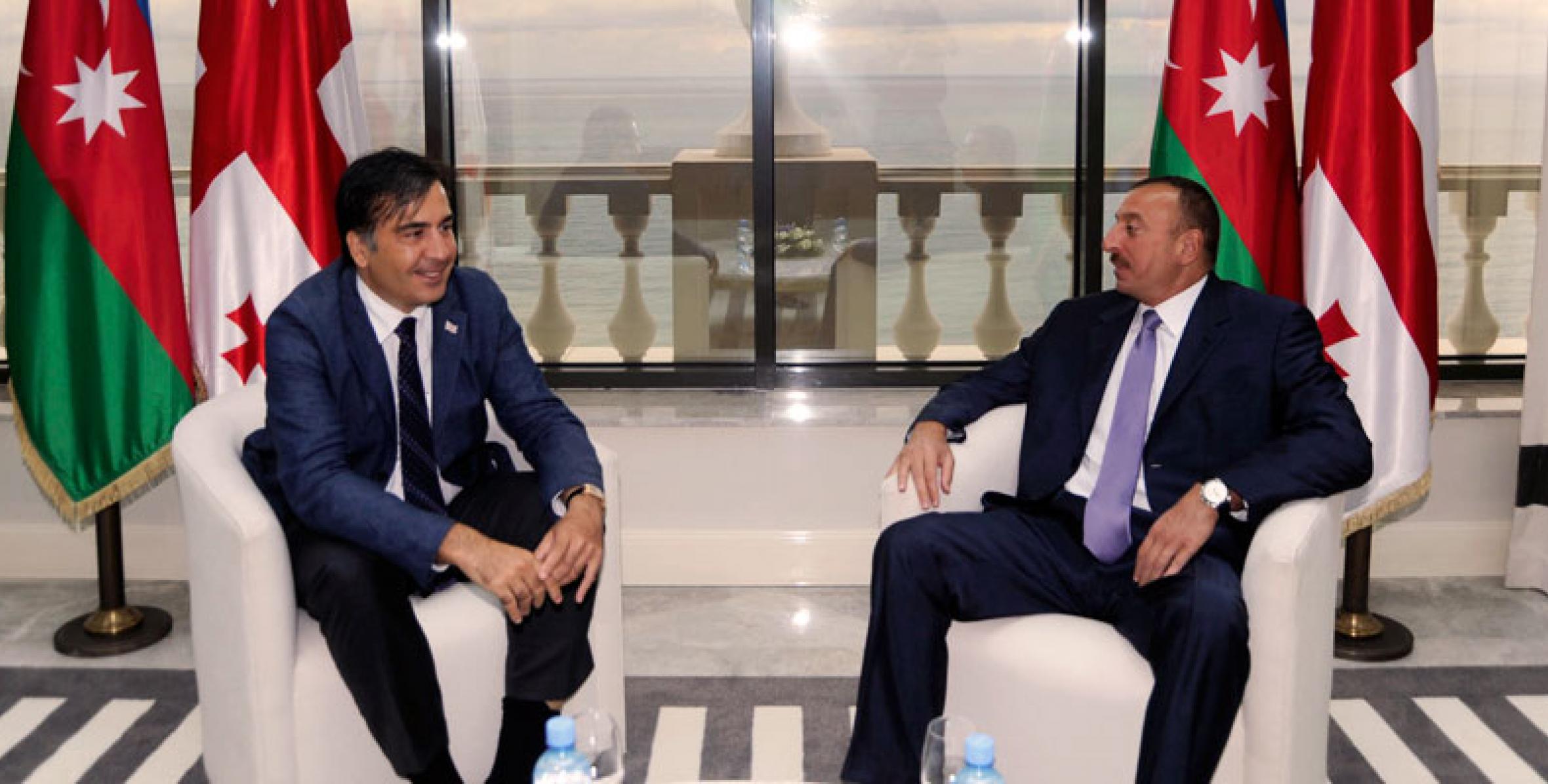 Presidents of Azerbaijan and Georgia met in private