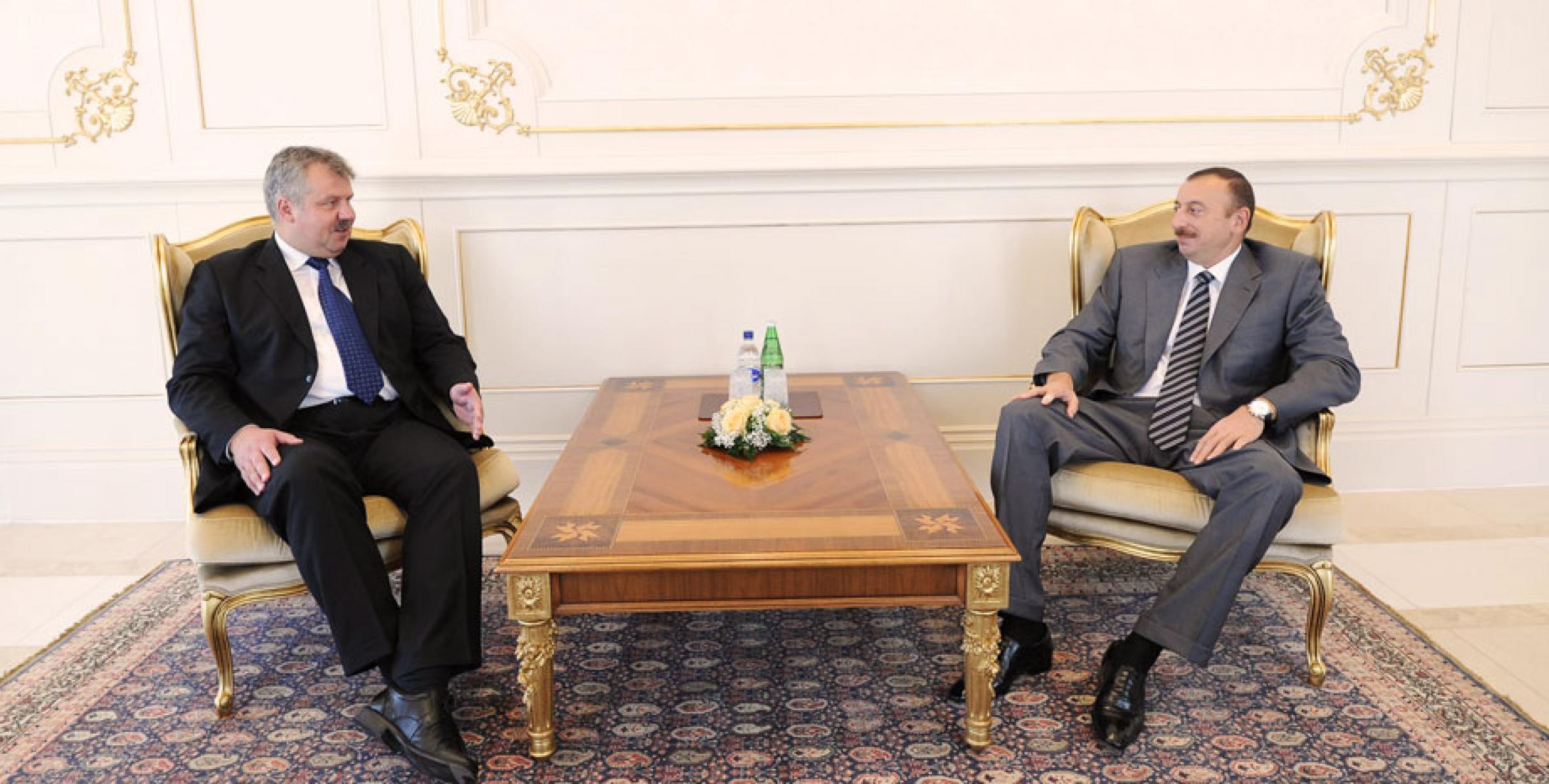 Ilham Aliyev received the credentials of the newly appointed Ambassador of Latvia to Azerbaijan