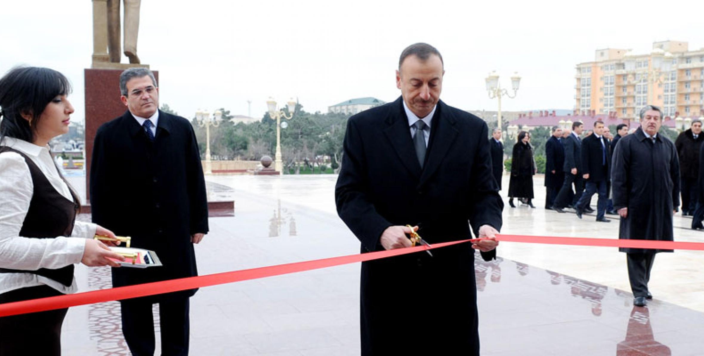 Ilham Aliyev attended the opening of the Heydar Aliyev Park, the Heydar Aliyev Center and the “Jirtdan” Children’s Entertainment Park