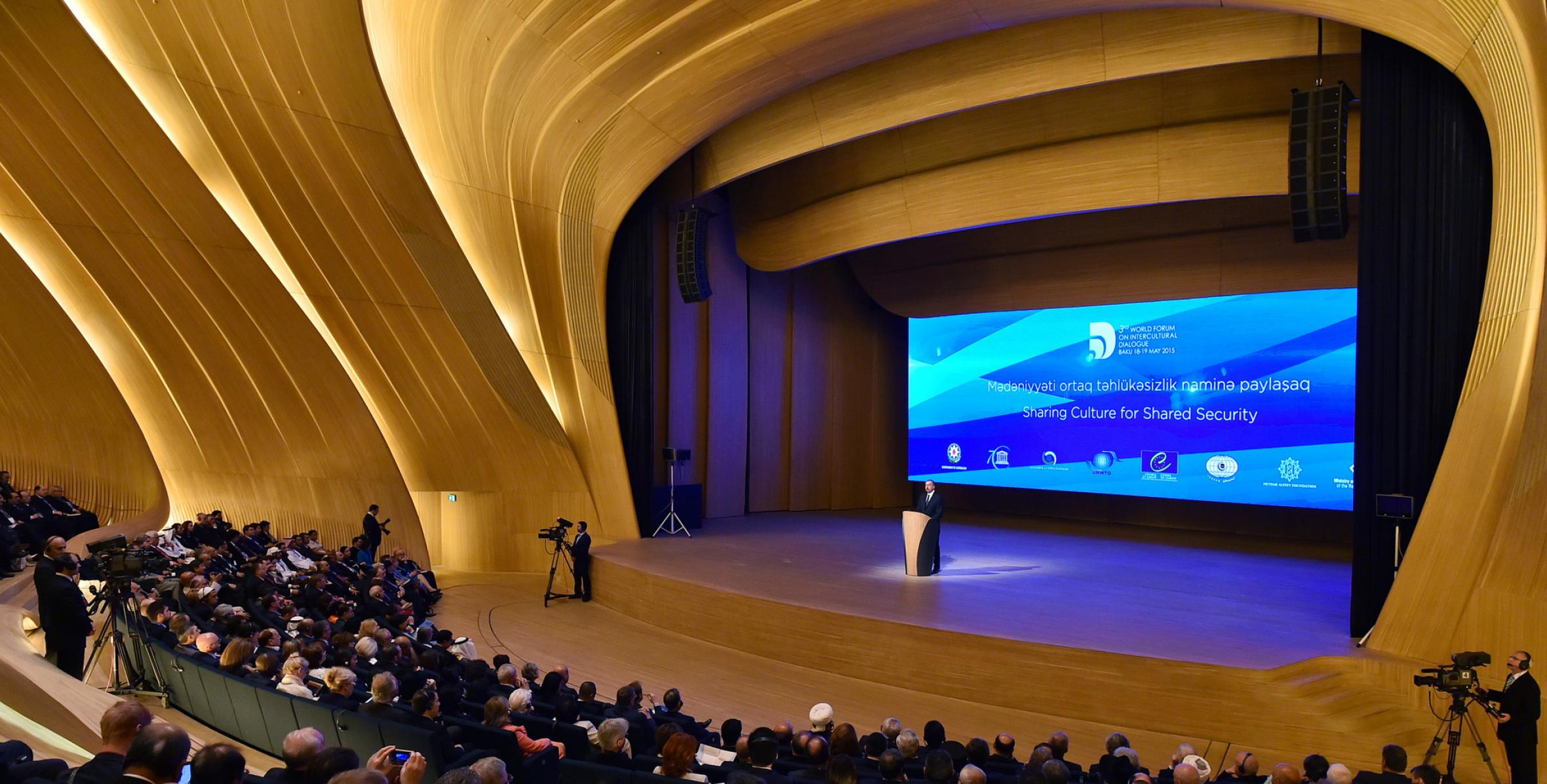 Speech by Ilham Aliyev at the opening of the 3rd World Forum on Intercultural Dialogue