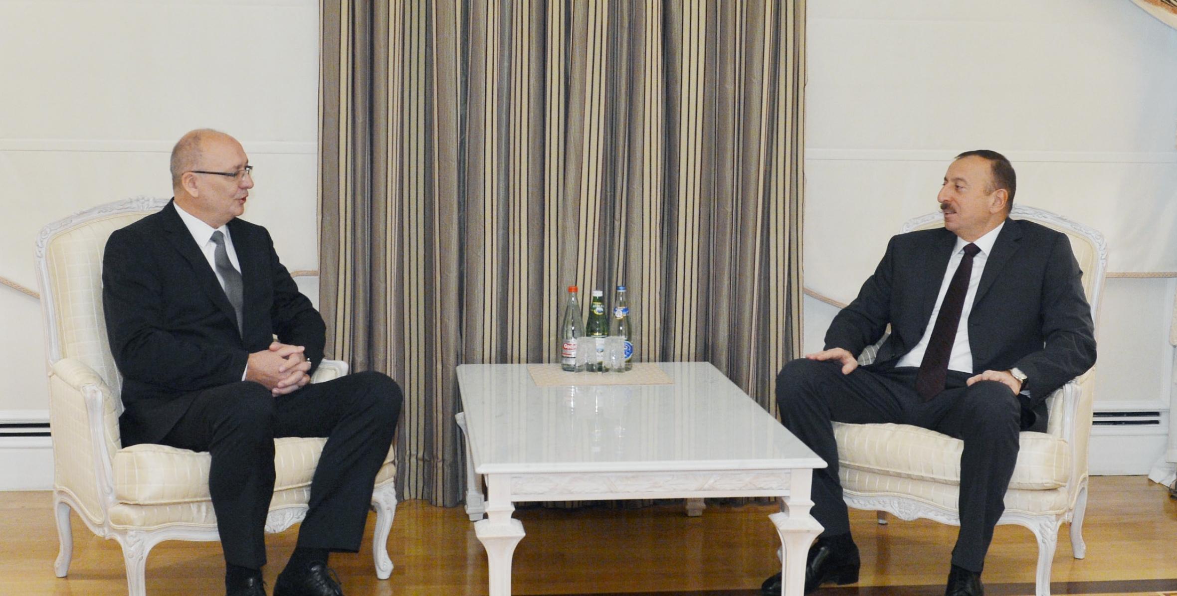 Ilham Aliyev received the Ambassador of the Czech Republic to Azerbaijan in connection with the completion of his diplomatic mission