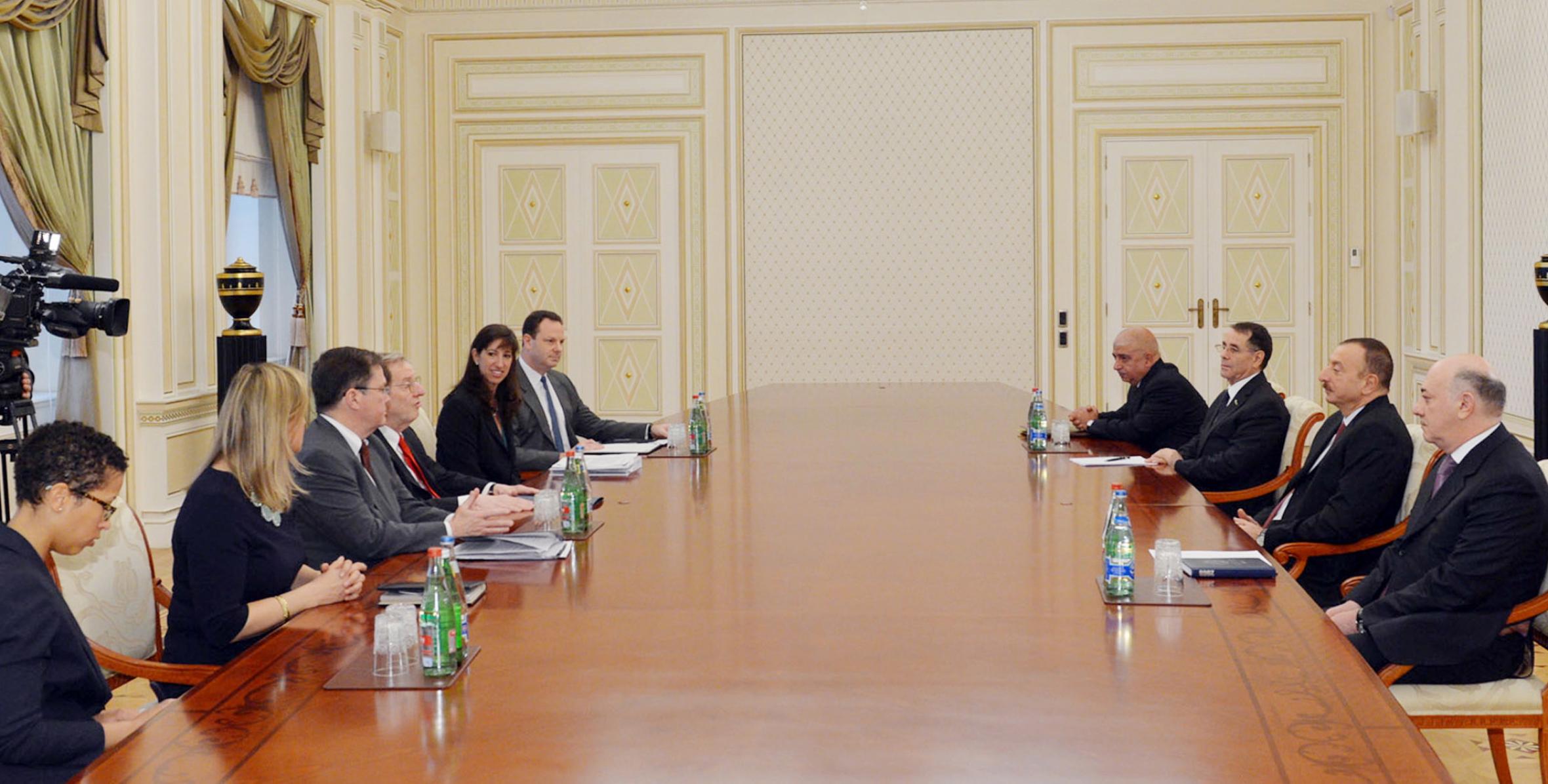 Ilham Aliyev received Deputy Assistant Secretary of State in the Bureau of Democracy, Human Rights and Labor at the United States Department of State and Assistant Administrator of the Bureau for Europe and Eurasia of the US Agency for Independence Development