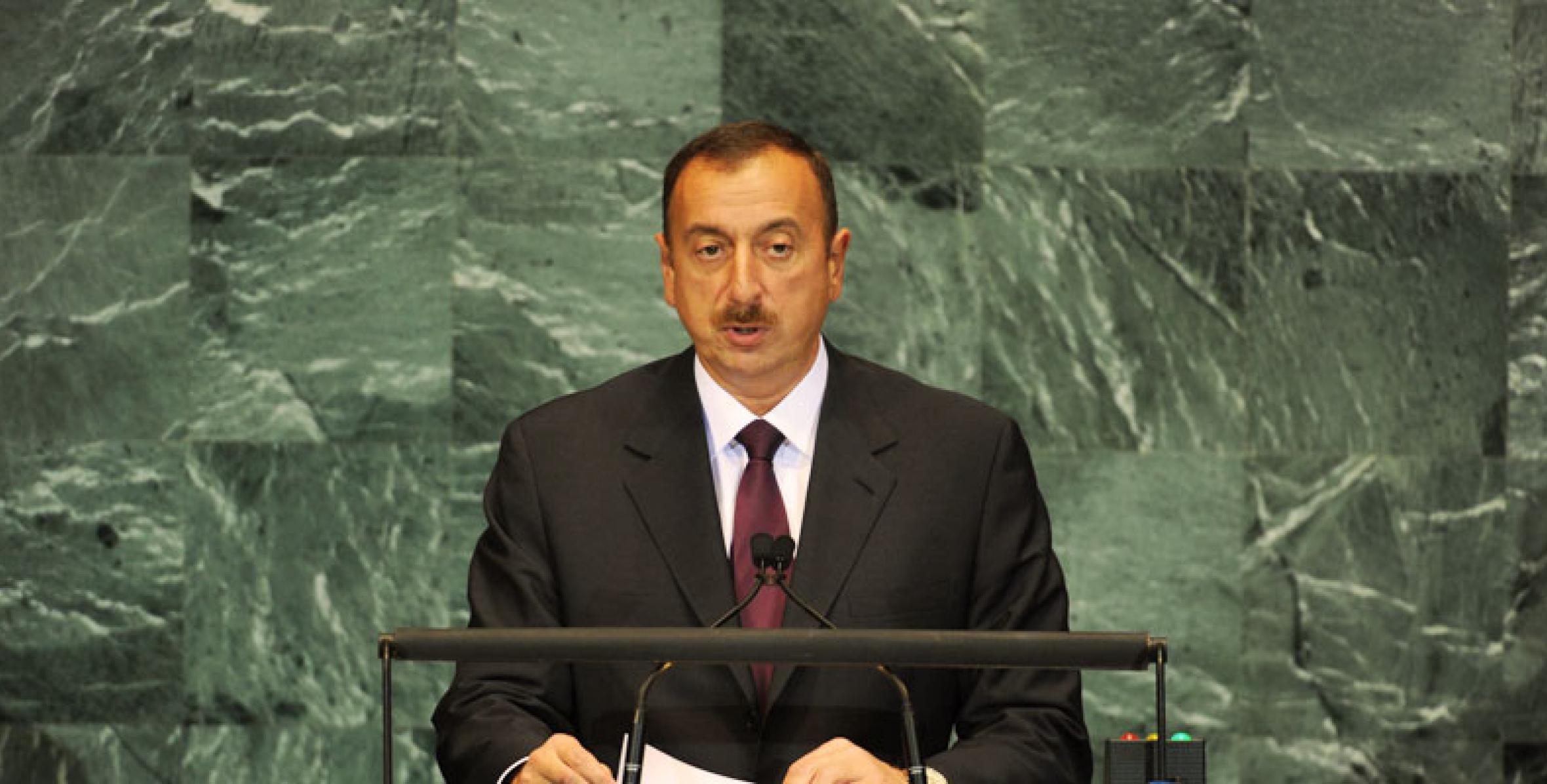 Речь Ильхама Алиева на 65-й сессии Генеральной Ассамблеи ООН