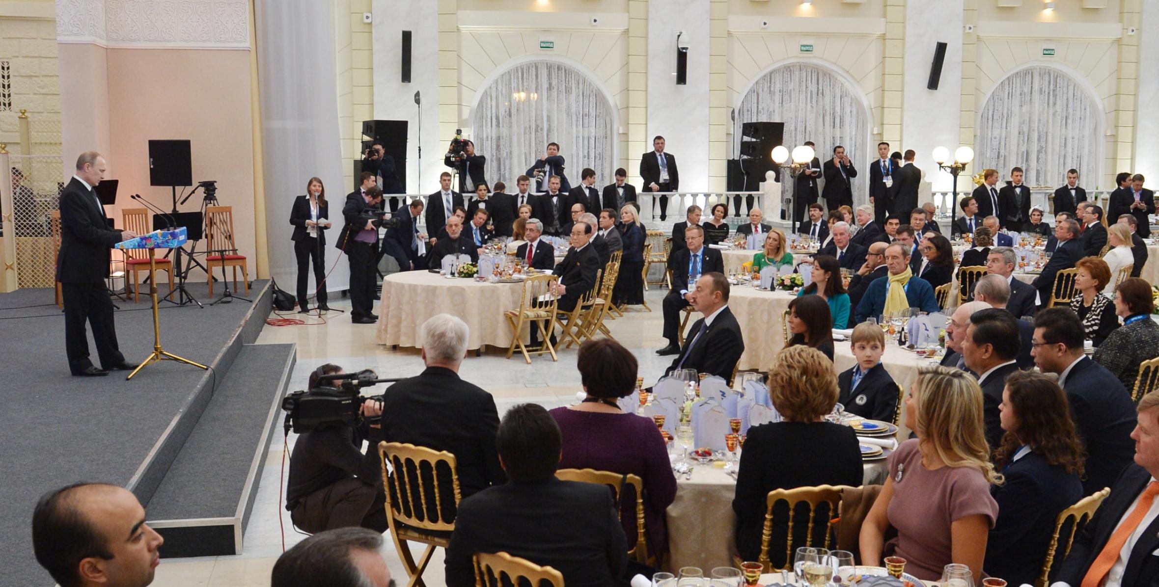 Ilham Aliyev attended an official reception in Sochi
