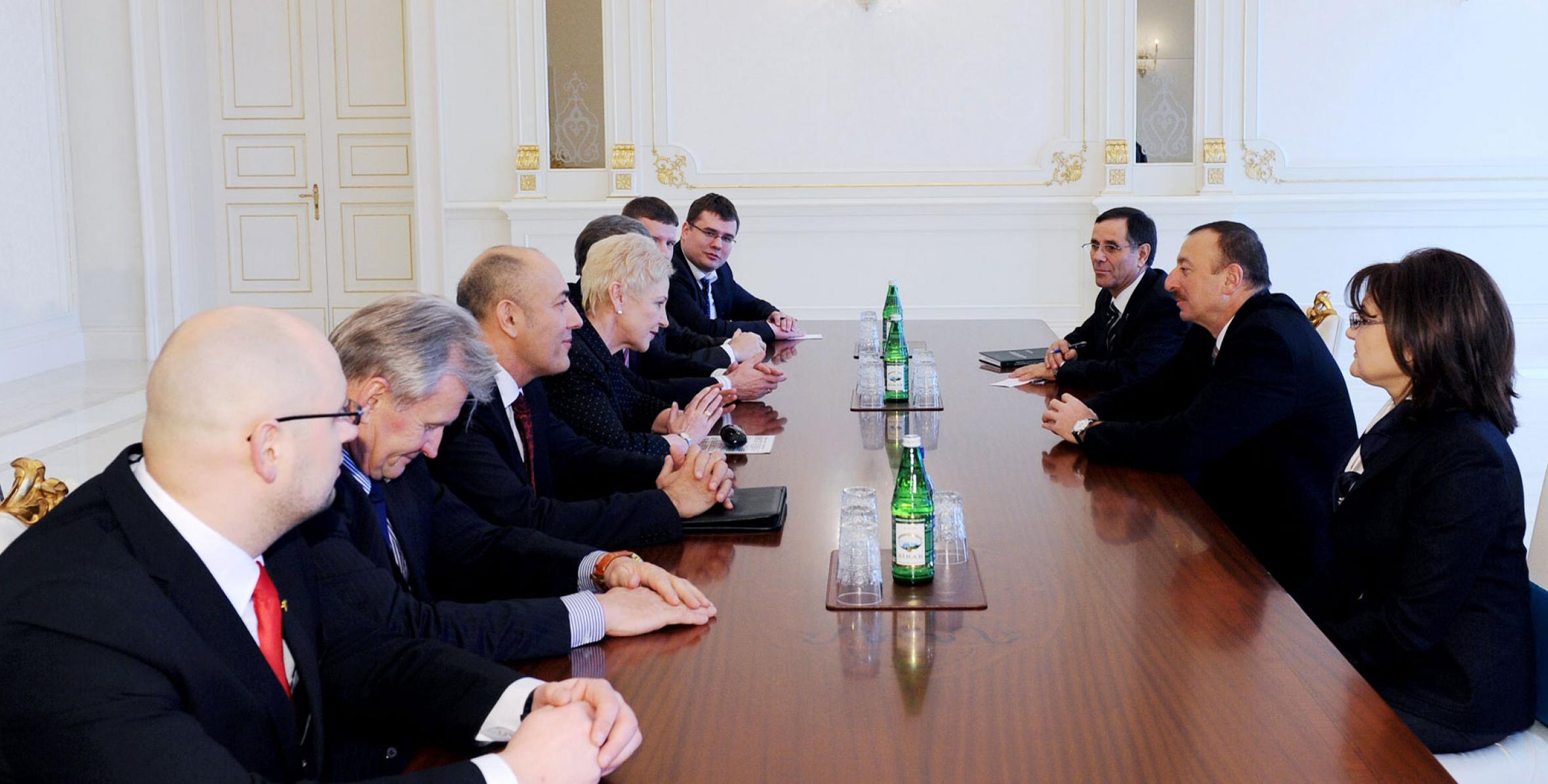 Ilham Aliyev received a delegation led by Speaker of the Seimas of the Republic of Lithuania, Irena Degutiene