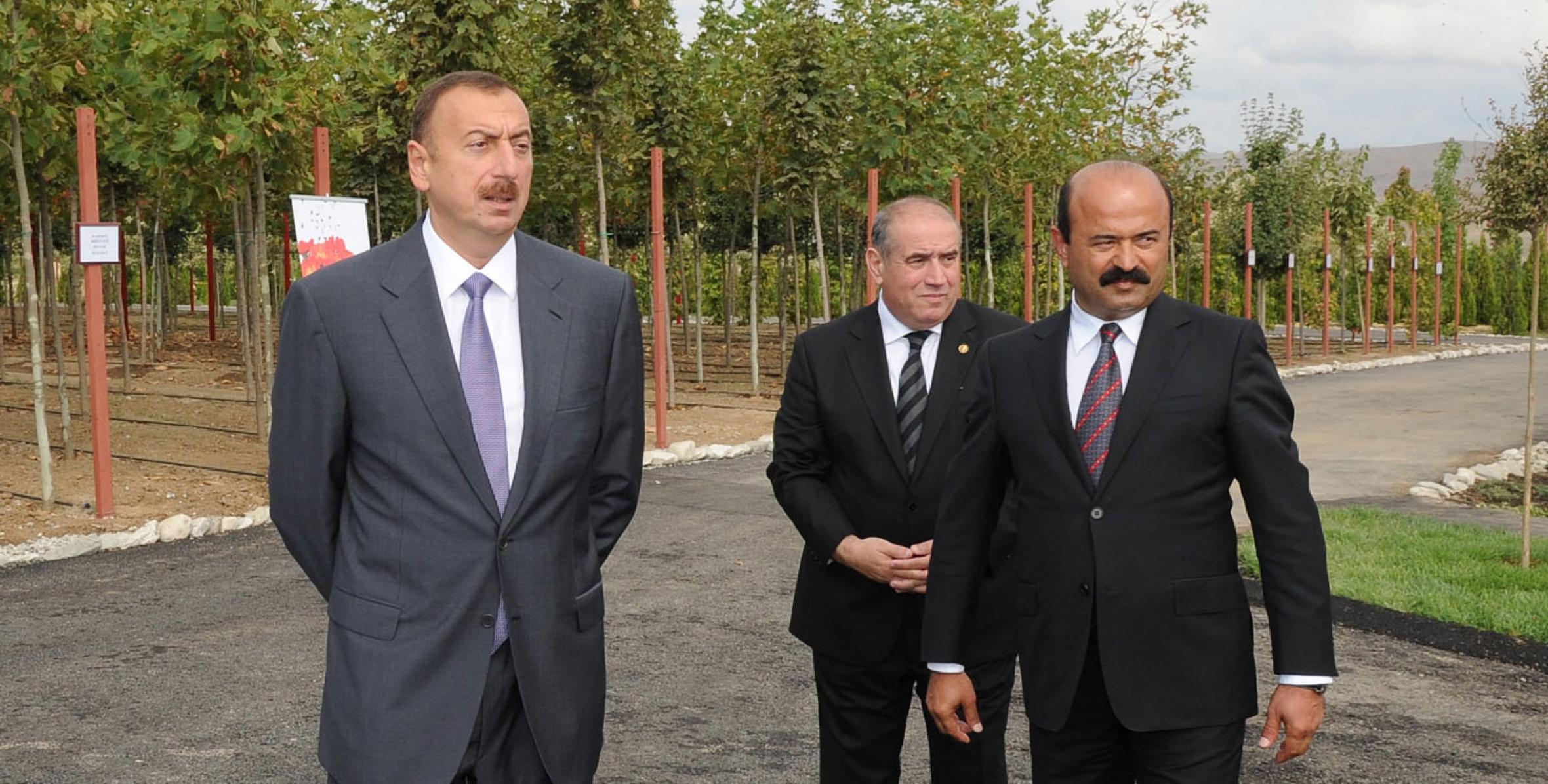 Ilham Aliyev attended the opening of the Gobustan seedling center