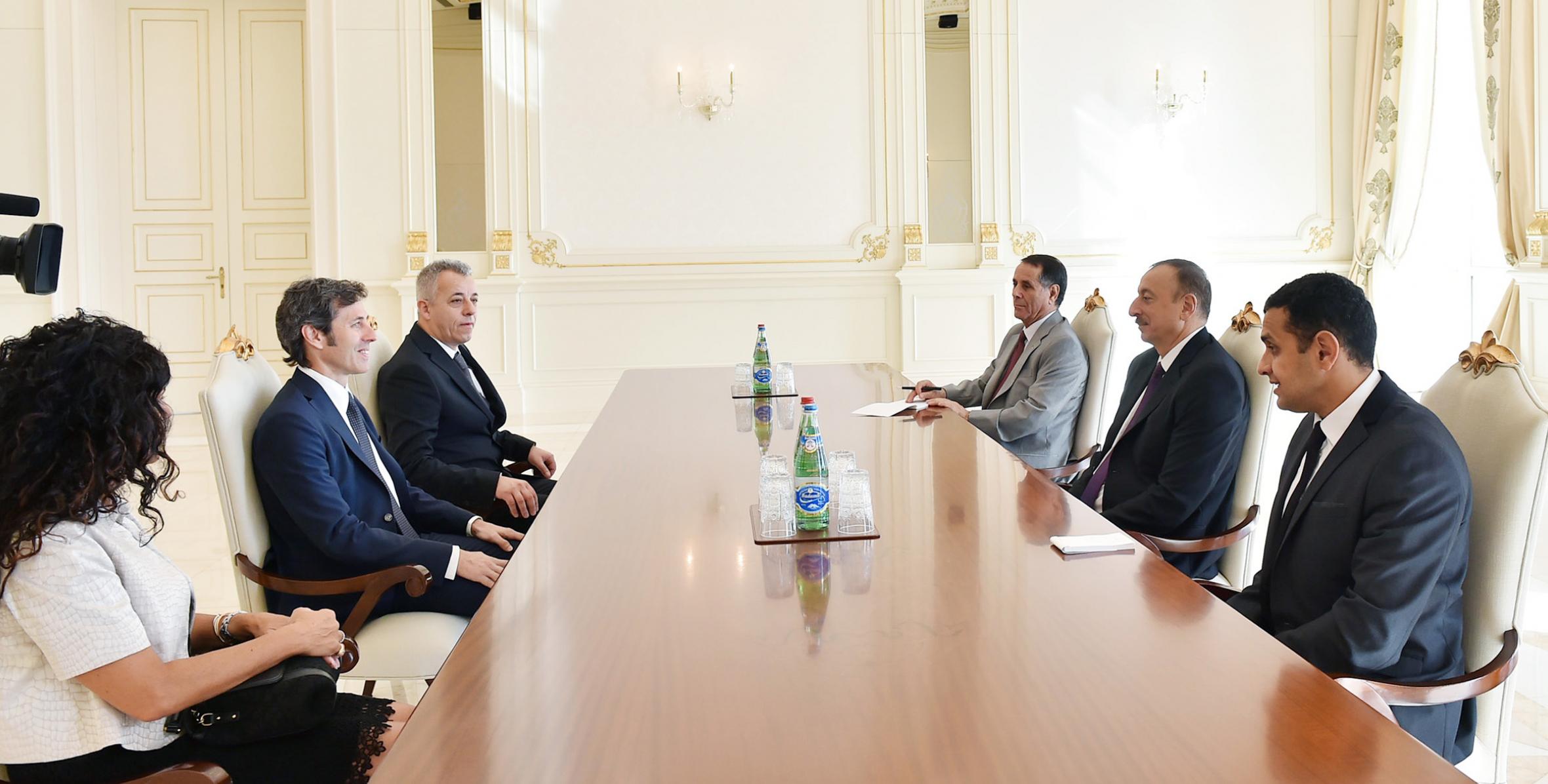 Ilham Aliyev received Captains Regent of San Marino Andrea Belluzzi and Roberto Venturini