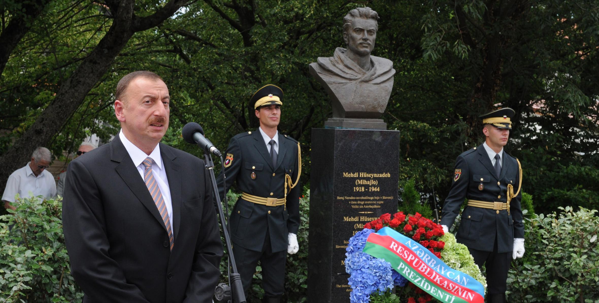 Официальный визит Ильхама Алиева в Словению