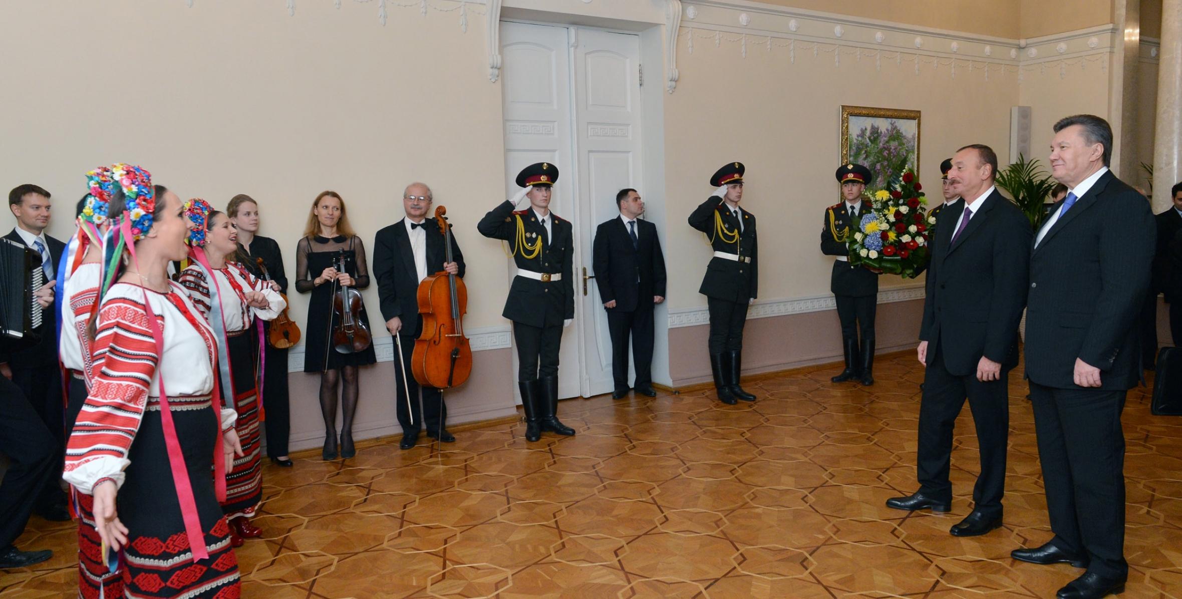 An official reception was held in honour of Ilham Aliyev