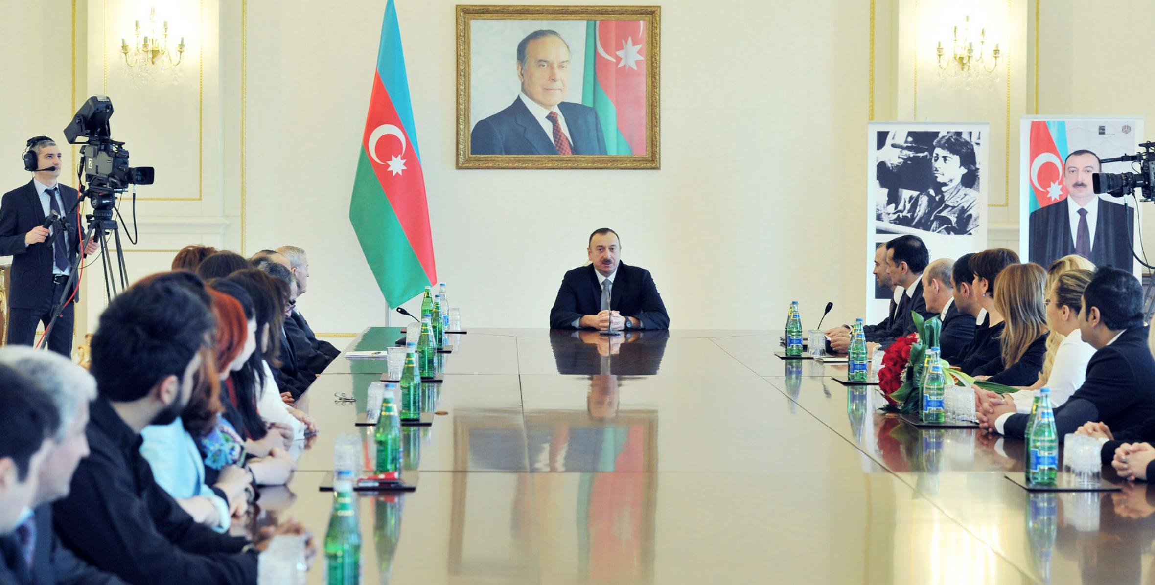 Речь Ильхама Алиева на церемонии вручения Президенту Азербайджанской Республики Ильхаму Алиеву премии «Человек 2013 года» Фонда Национального героя Чингиза Мустафаева и группы компаний ANS