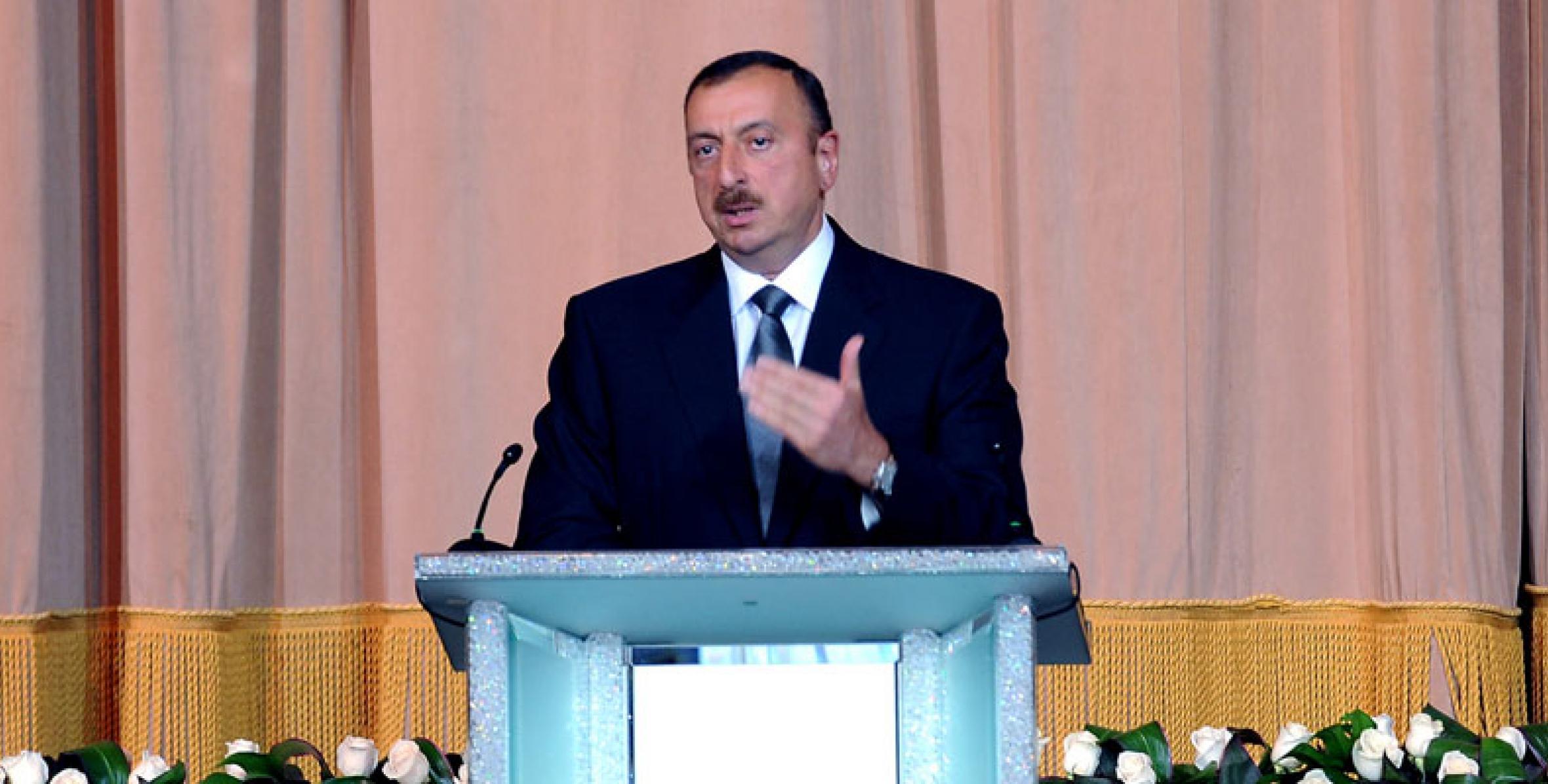 Speech by President Ilham Aliyev at an official reception marking 28 May, the Day of the Republic