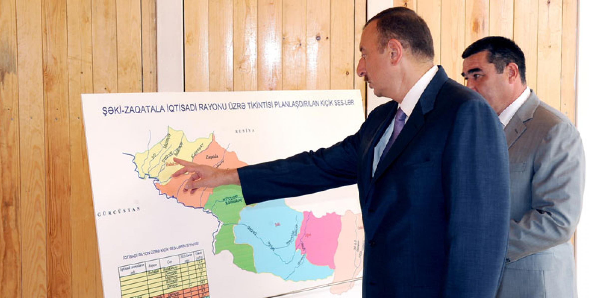 Ilham Aliyev attended the groundbreaking ceremony of “Balakan-1” small hydroelectric power station