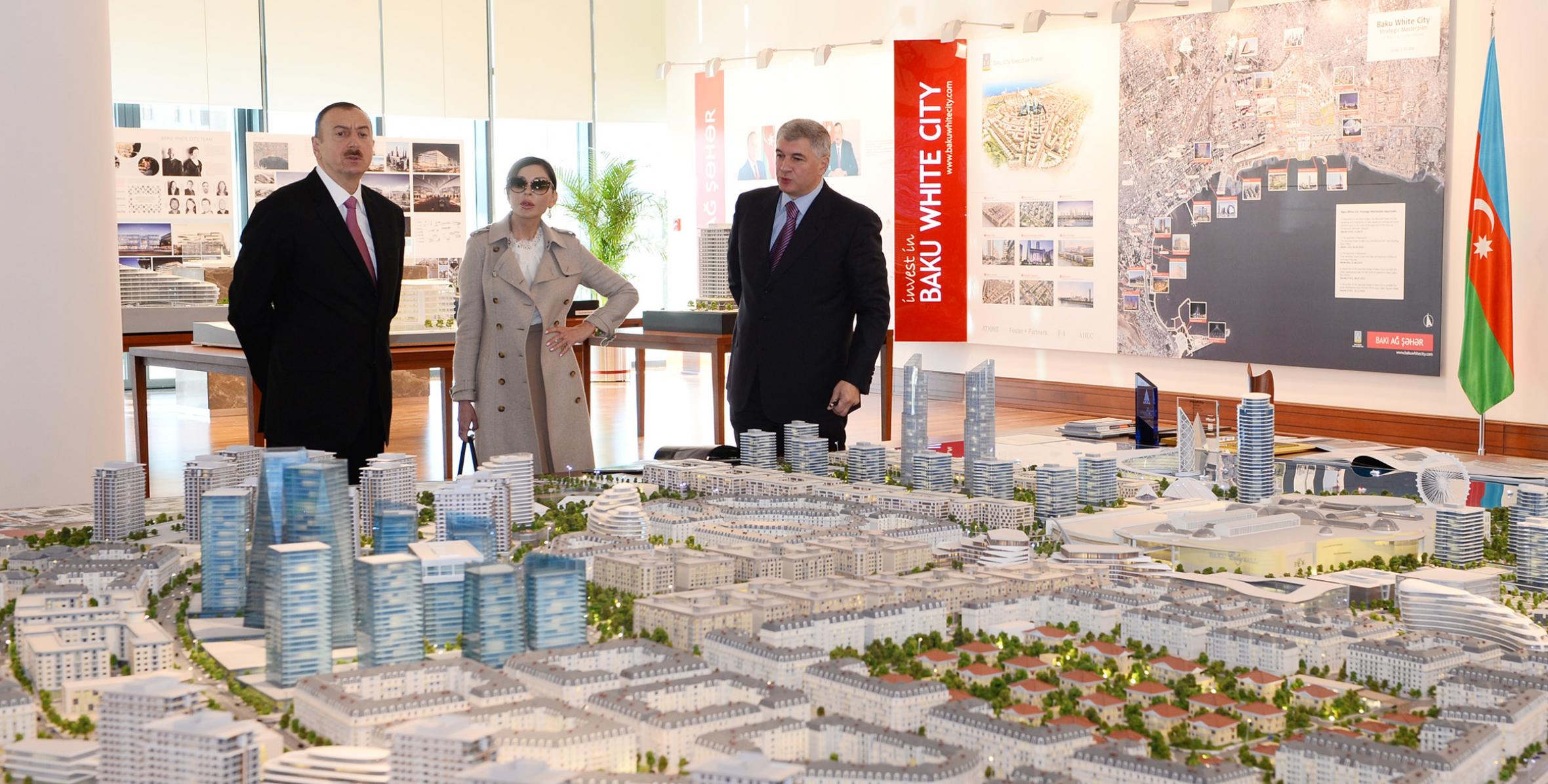 Ильхам Алиев ознакомился с офисным зданием, строительство которого завершилось в «Баку Белом городе»