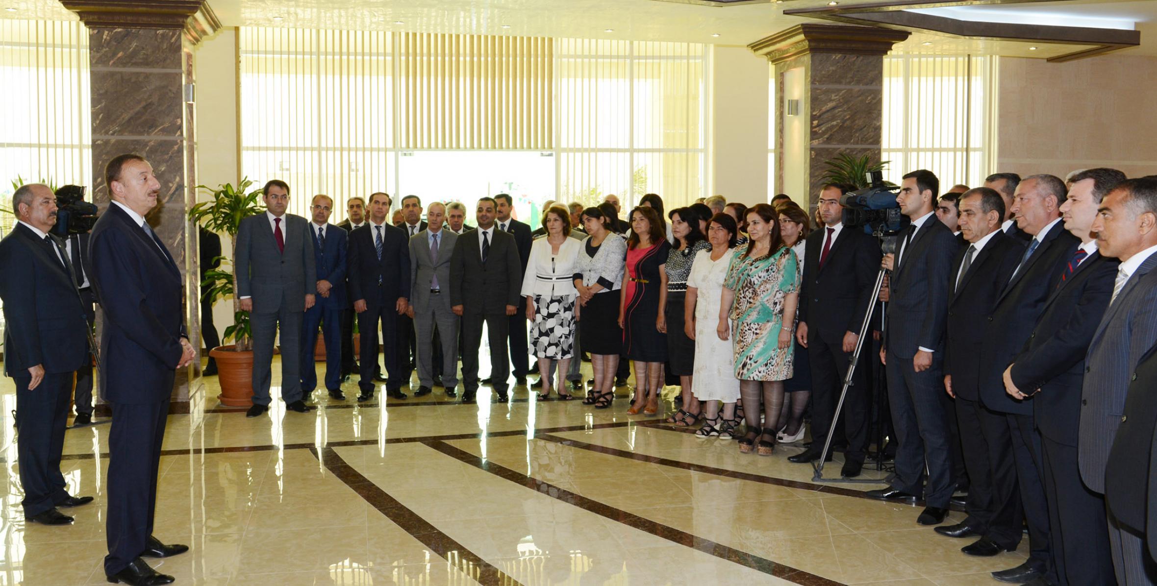 Speech by Ilham Aliyev at the opening of  the Jalilabad Olympic Sports Center