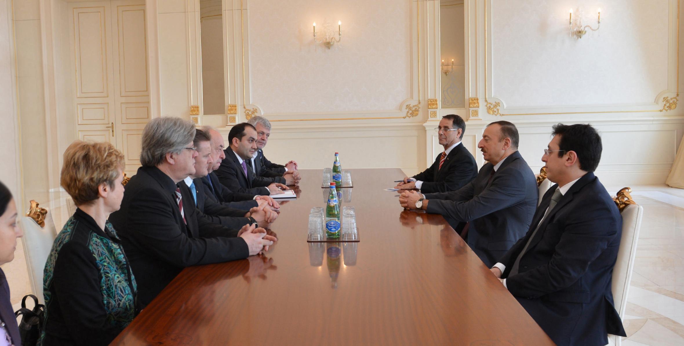 Ильхам Алиев принял делегацию во главе со вторым президентом Национального Совета Австрии