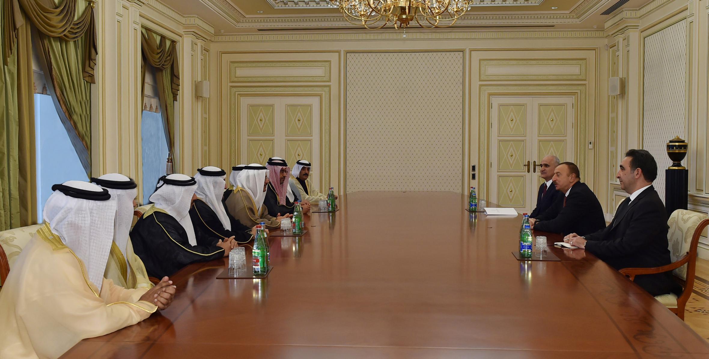 Ilham Aliyev received a delegation led by the UAE Minister of Economy