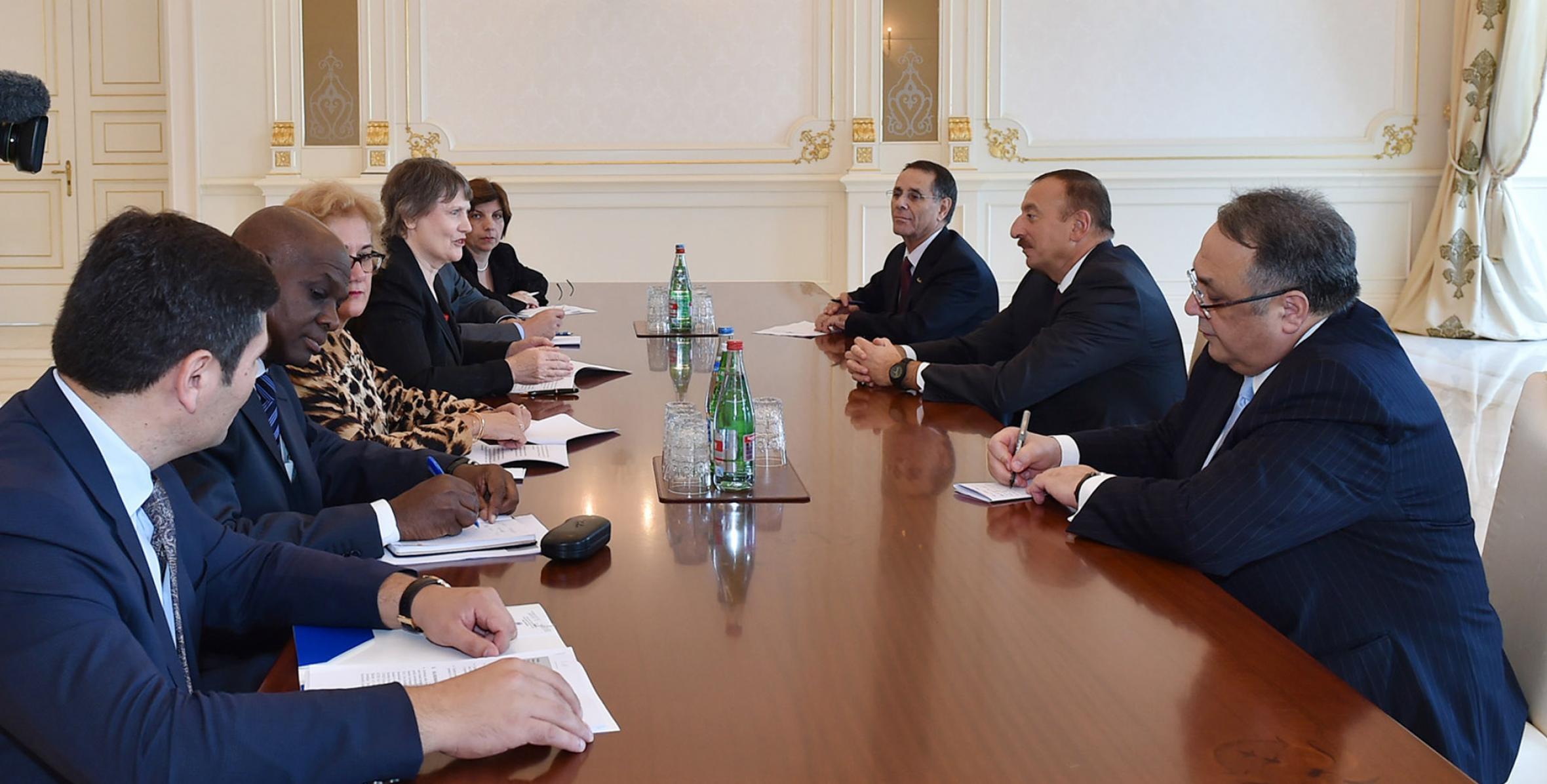 Ilham Aliyev met with a delegation led by the UNDP Administrator