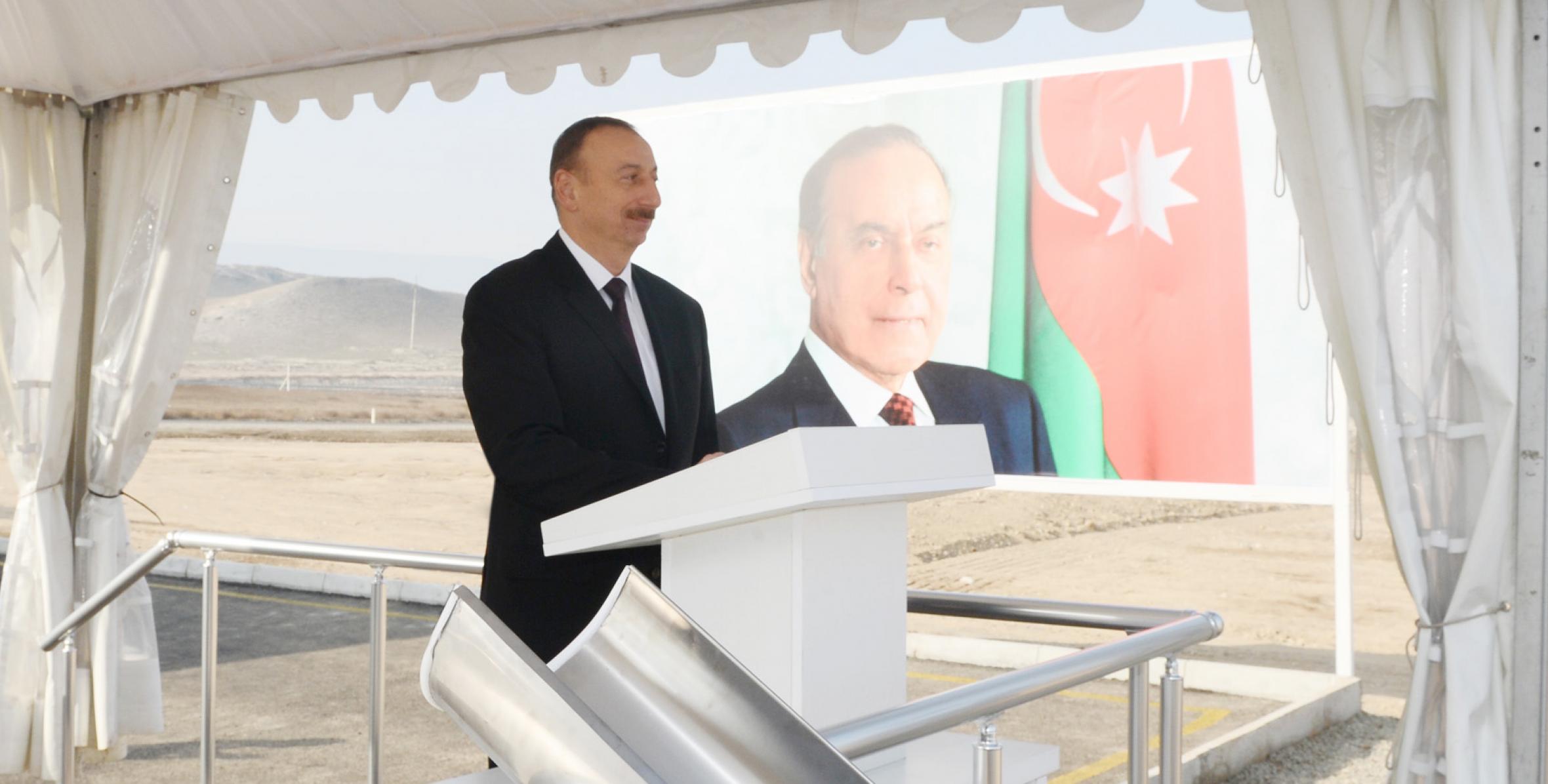 Visit of Ilham Aliyev to Shamkir District