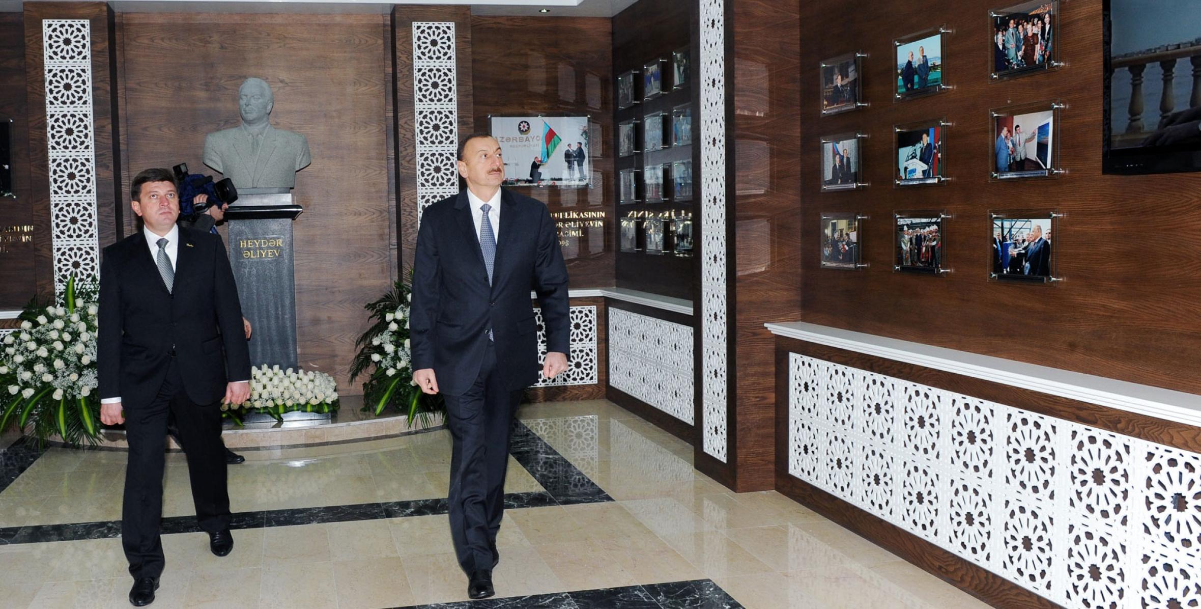 Ильхам Алиев принял участие в открытии нового административного здания Исполнительной власти Габалинского района