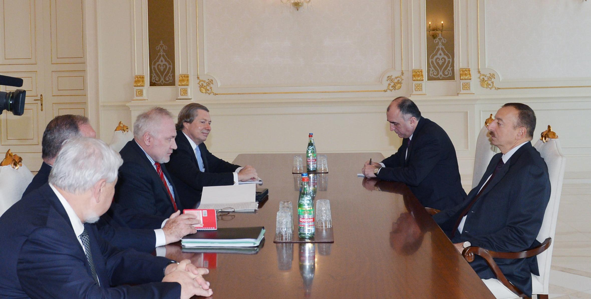 Ilham Aliyev received the co-chairs of the OSCE Minsk Group and the Personal Representative of the OSCE Chairman-in-Office