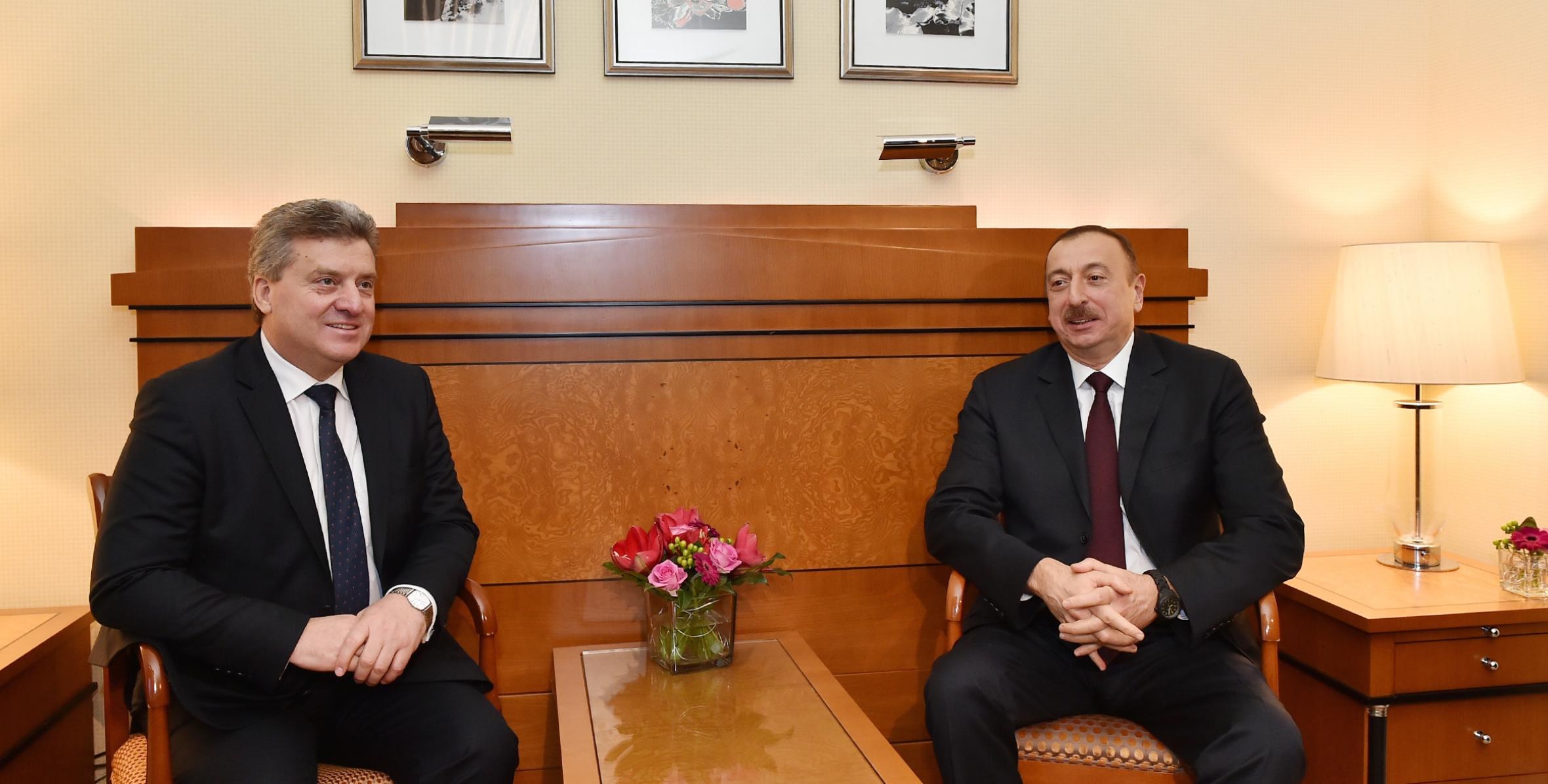 Ilham Aliyev met with President of the former Yugoslav Republic of Macedonia Gorge Ivanov in Munich