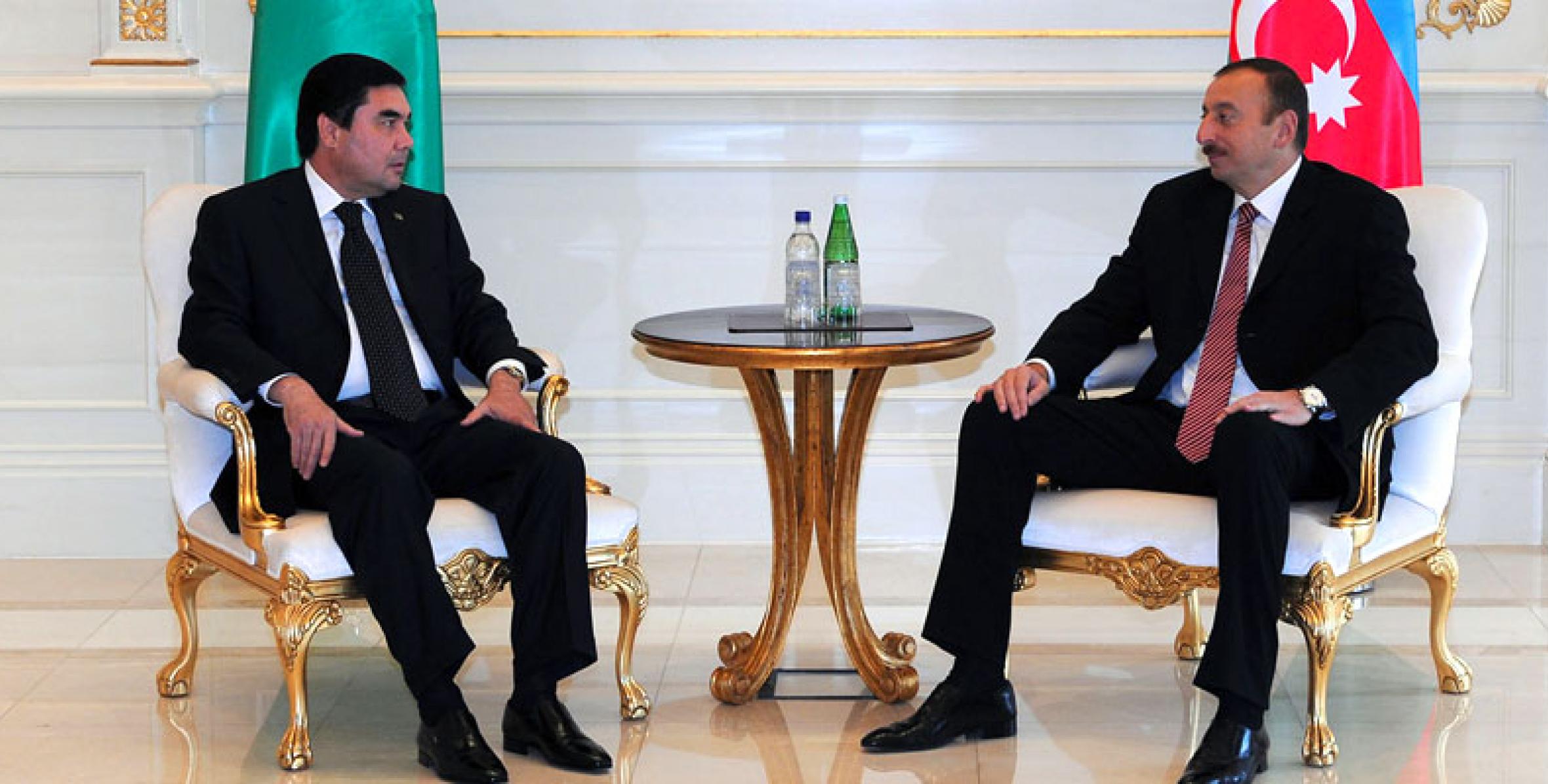 Встреча Ильхама Алиева и Президента Туркменистана Гурбангулы Бердымухамедова