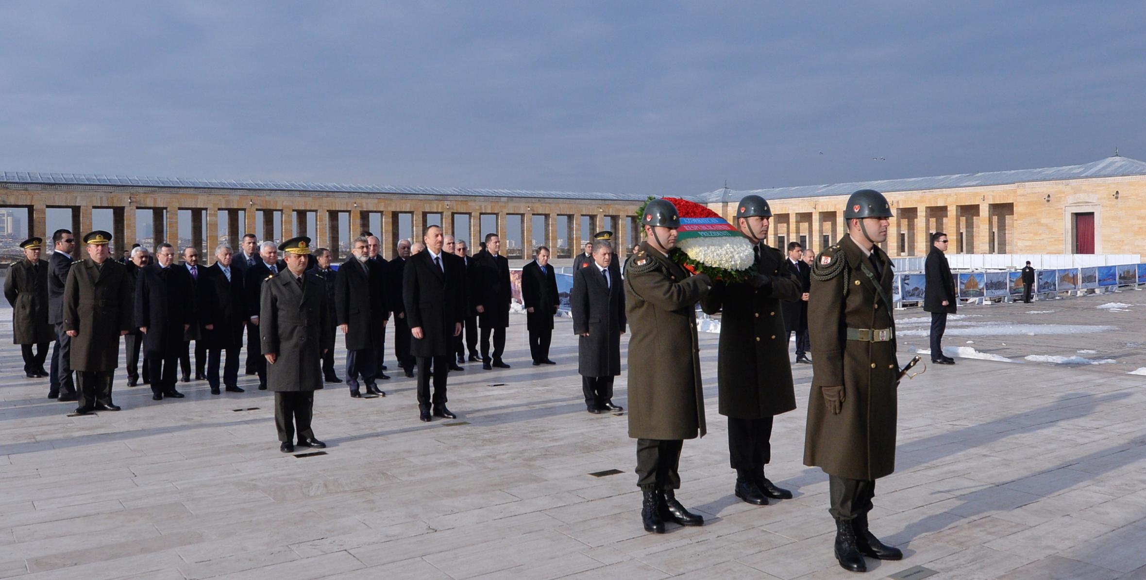 Ilham Aliyev visited Anitkabir